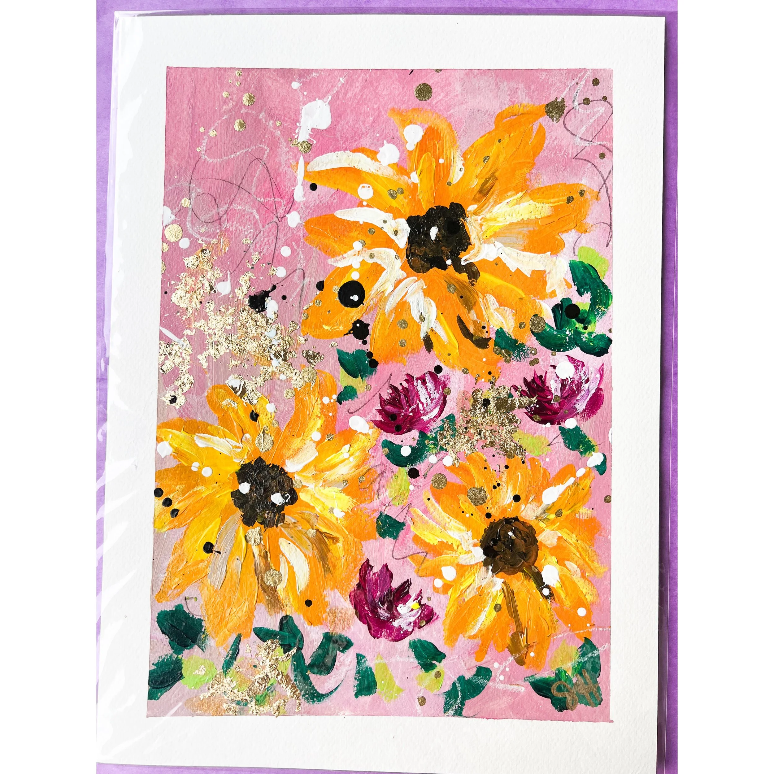 Sunflower Floral Paper II