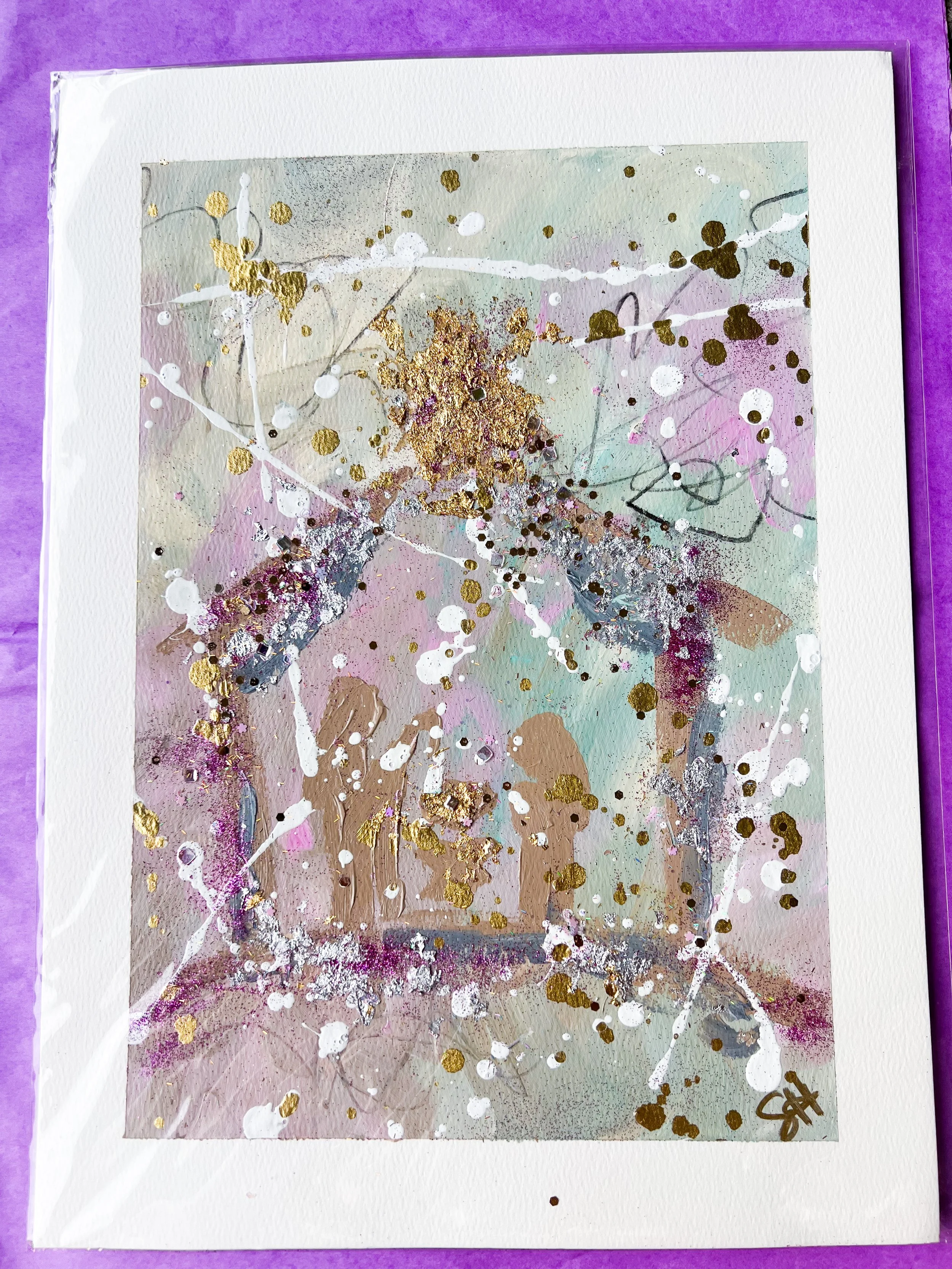 Nativity Scene Abstract