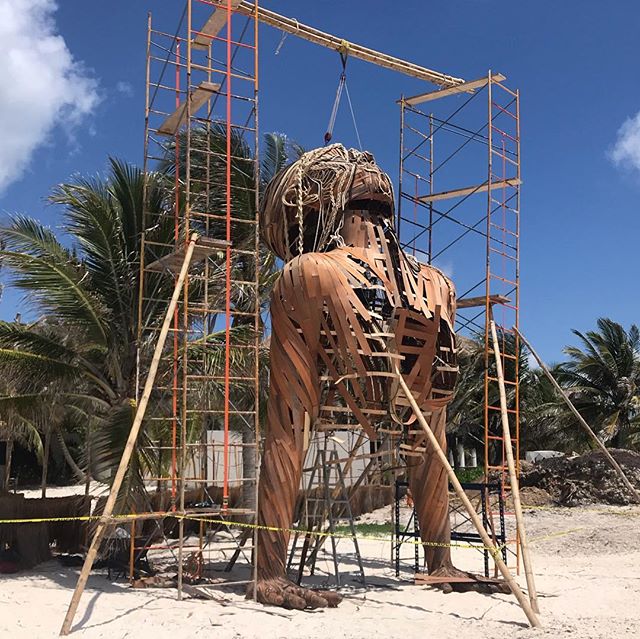 Experiencing art can be powerful even when it isn&rsquo;t complete. I can see the structure and building techniques before they are concealed in the whole. I am inspired by the construction methods and material freedom. Should hang out at the beach m