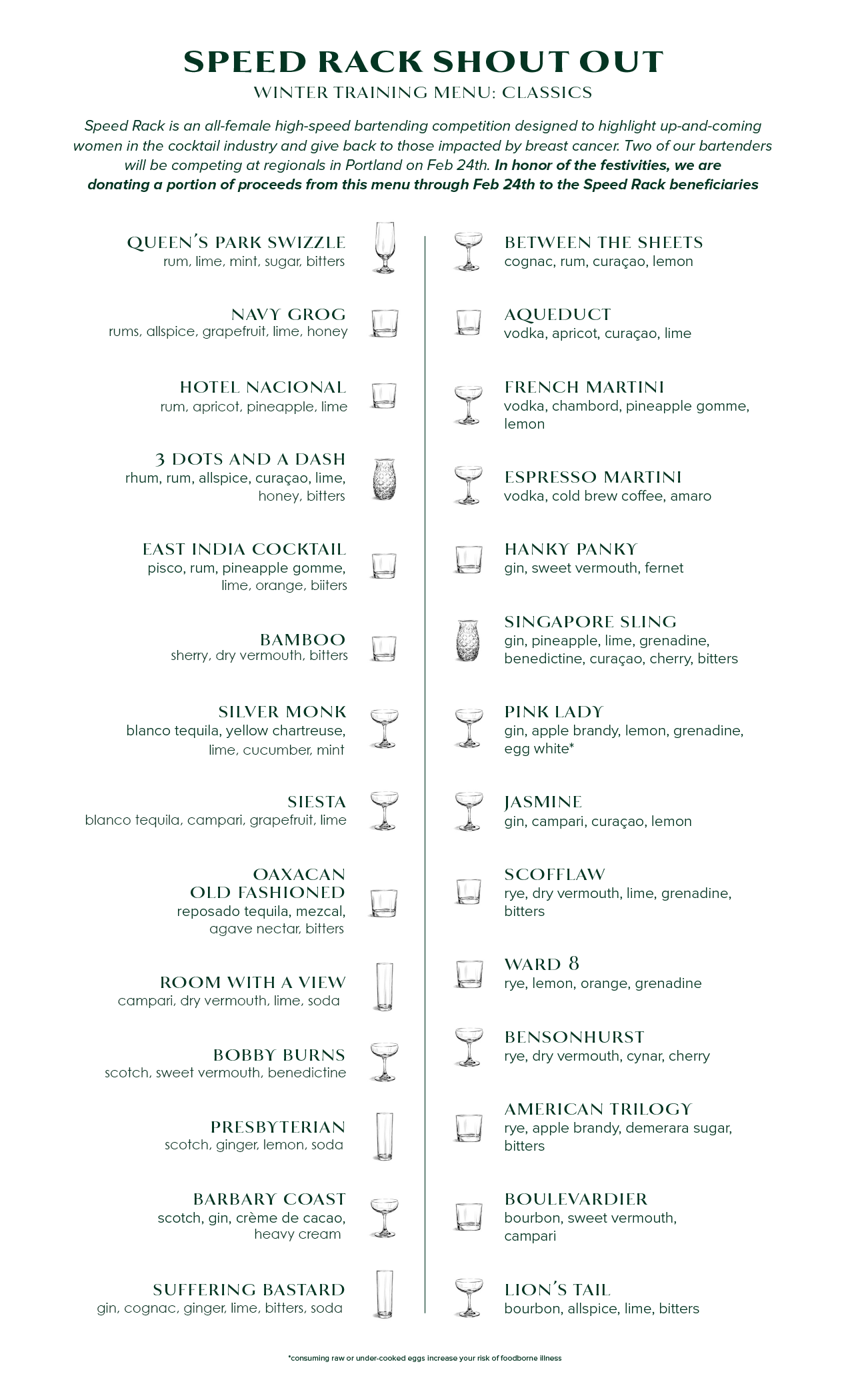 MENU ARCHIVE — Water Bear Bar