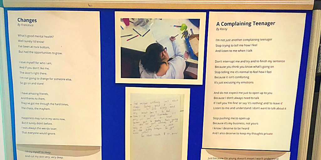 Poetry on display at the Early Action Learning Event