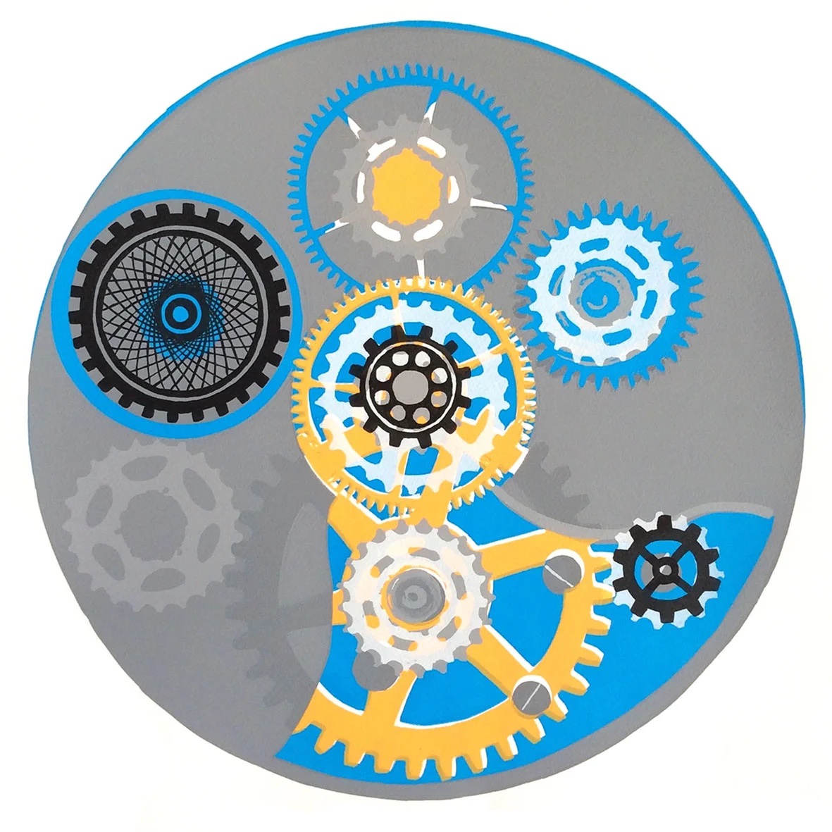 Turning time II, Screen-print