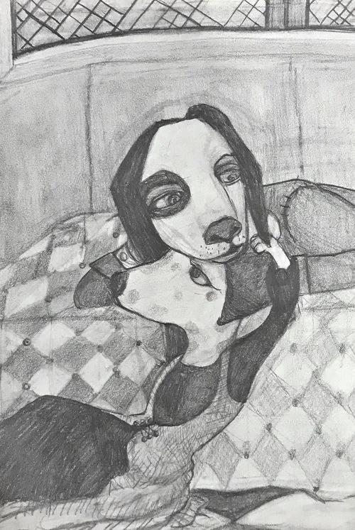 Quiet Moments - (9"x11") pencil on paper - SOLD