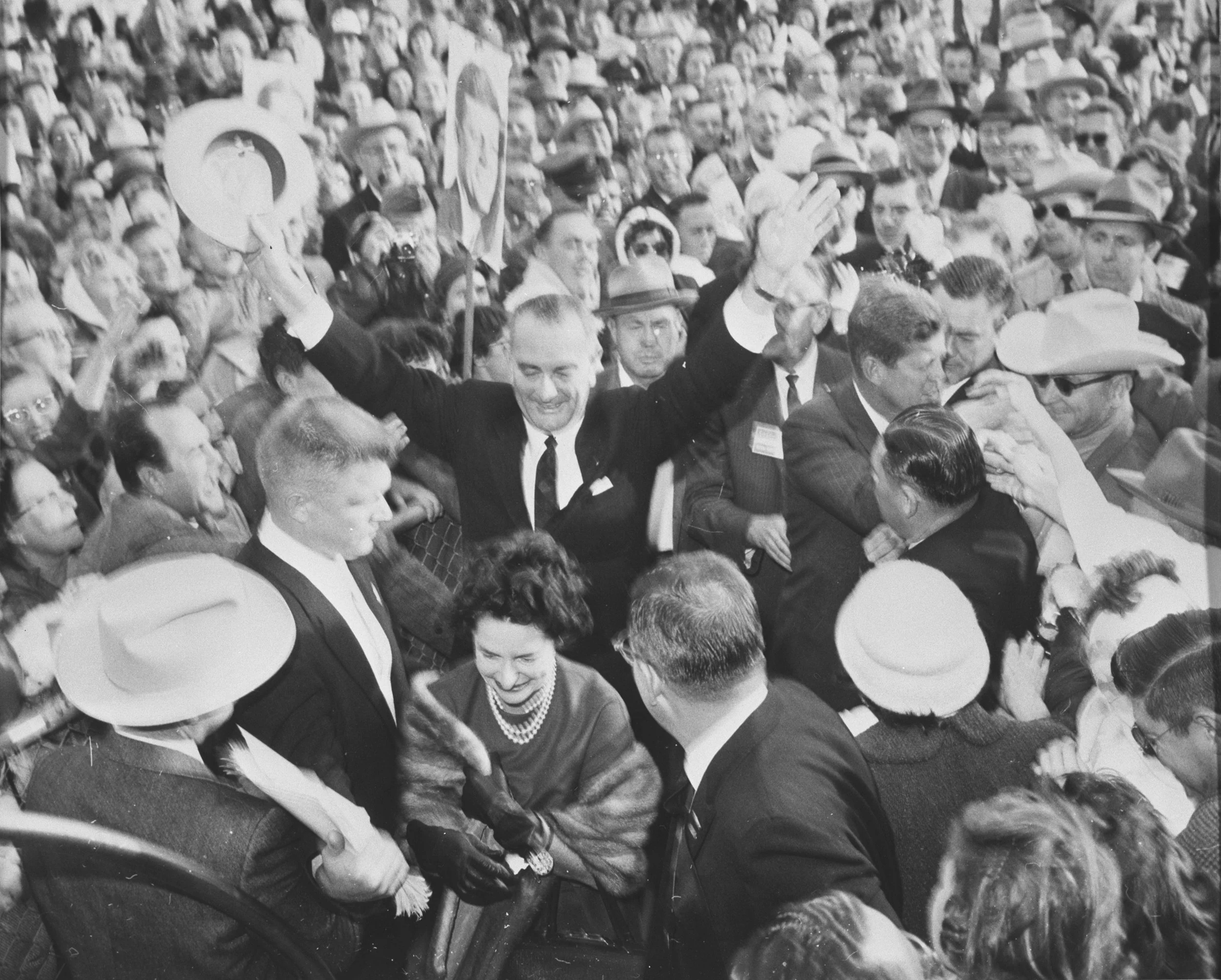 Sen. John F. Kennedy visiting Sen. Lyndon B. Johnson at the LBJ Ranch. LBJ Library photo by Unknown, Nov. 1960