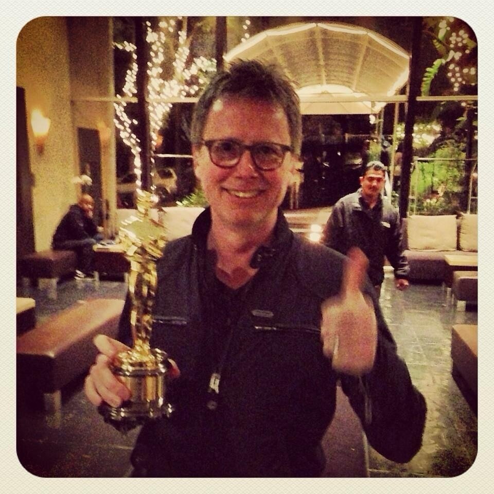 That one time I won an Oscar, I mean held an Oscar on Oscar night in LA. It&rsquo;s remarkably heavy!