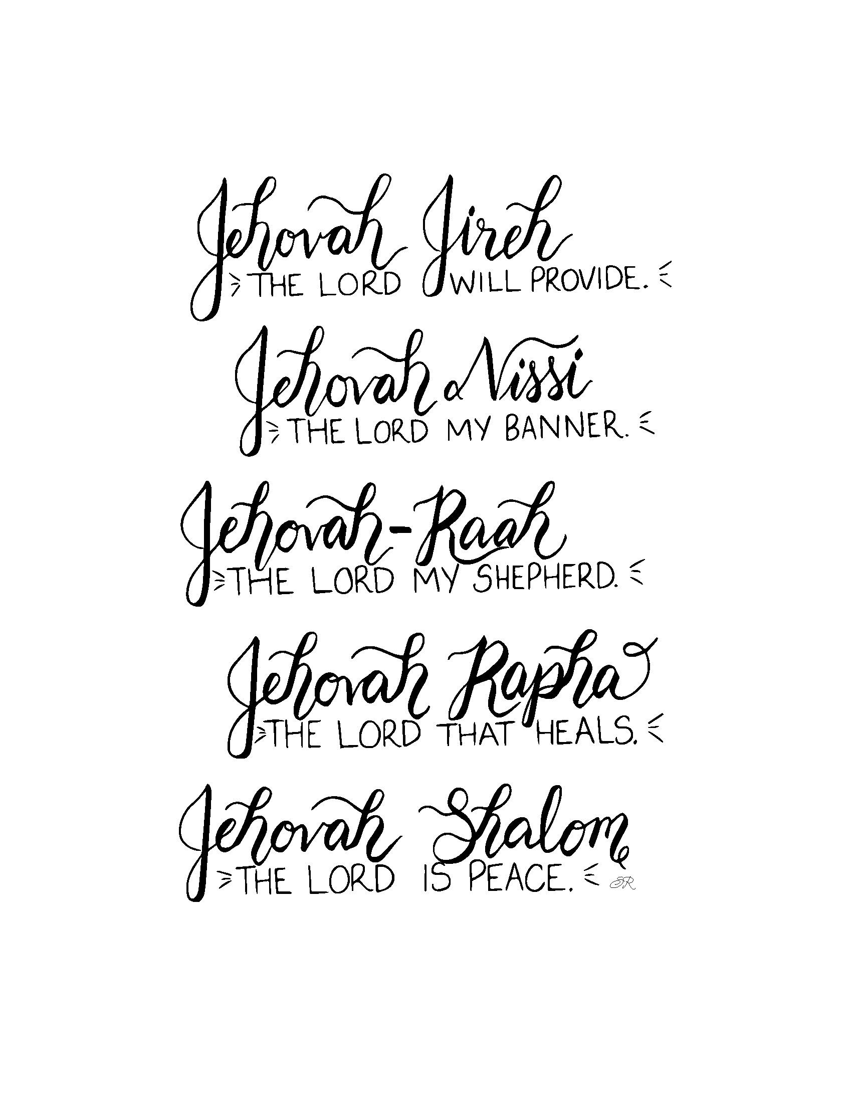 Christian Wall Art The Names Of God christian-wall-art-the-names-of-god