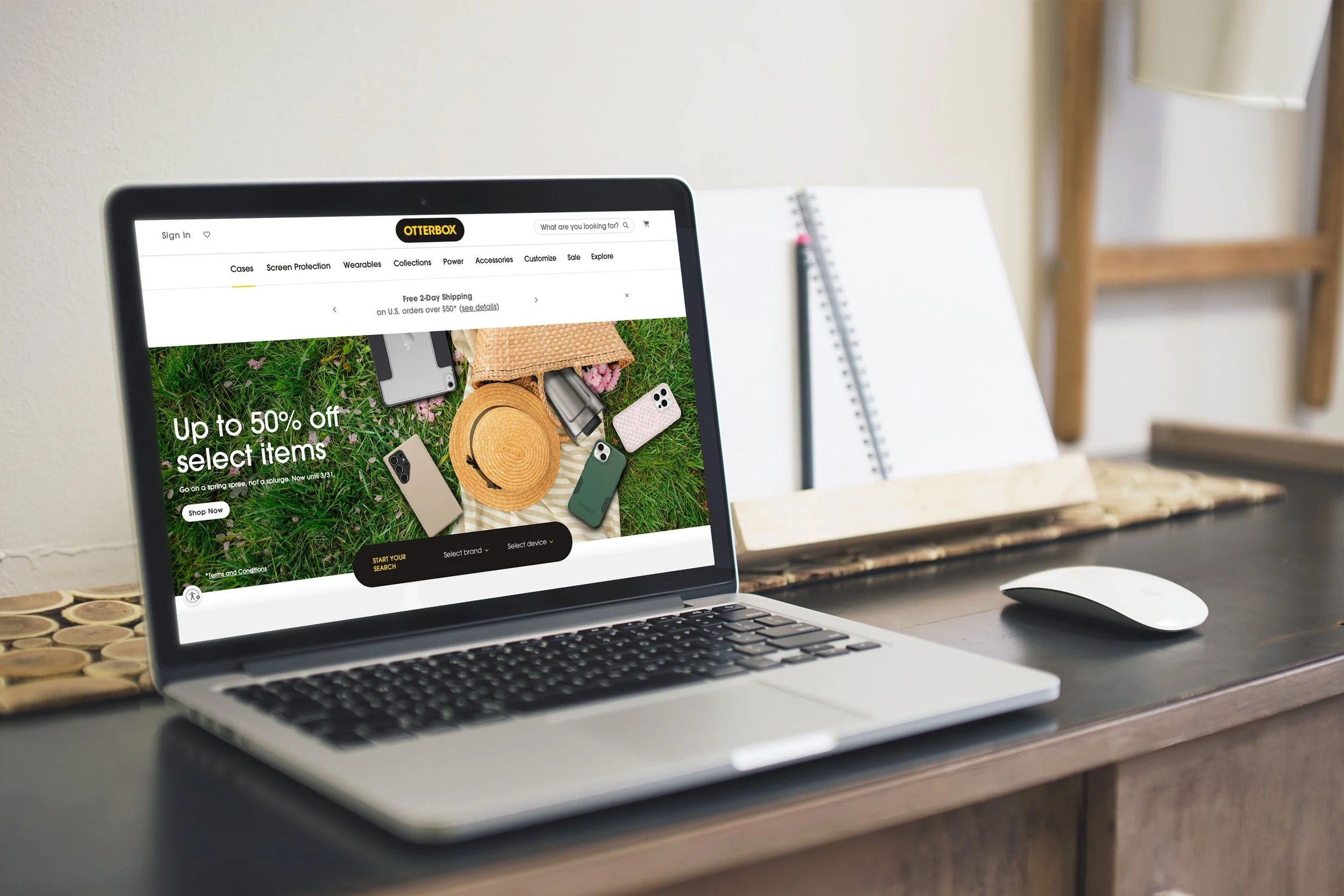 Various digital banners for OtterBox and Long Thread Media