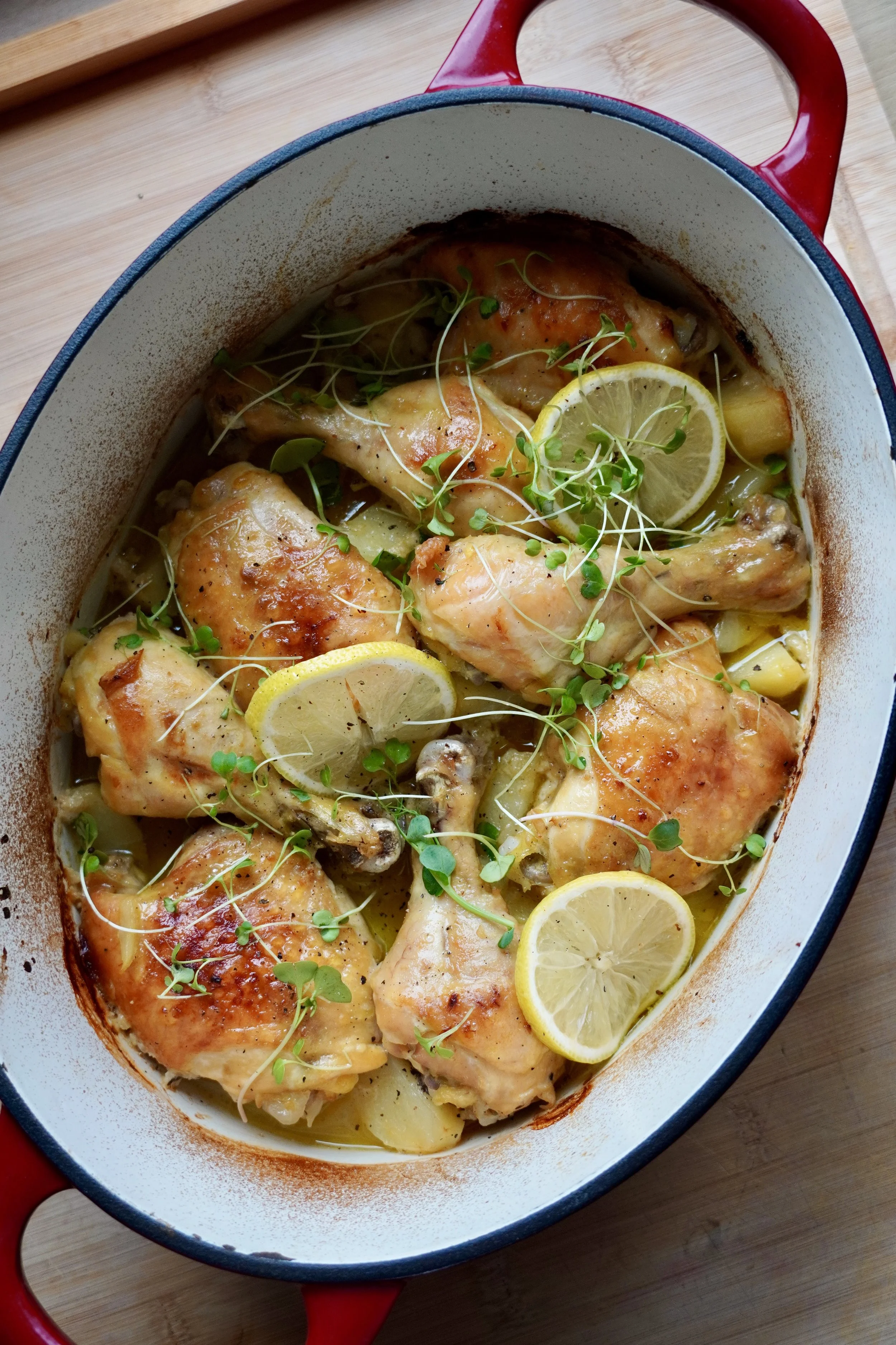 Citrininė vištiena su bulvytėmis