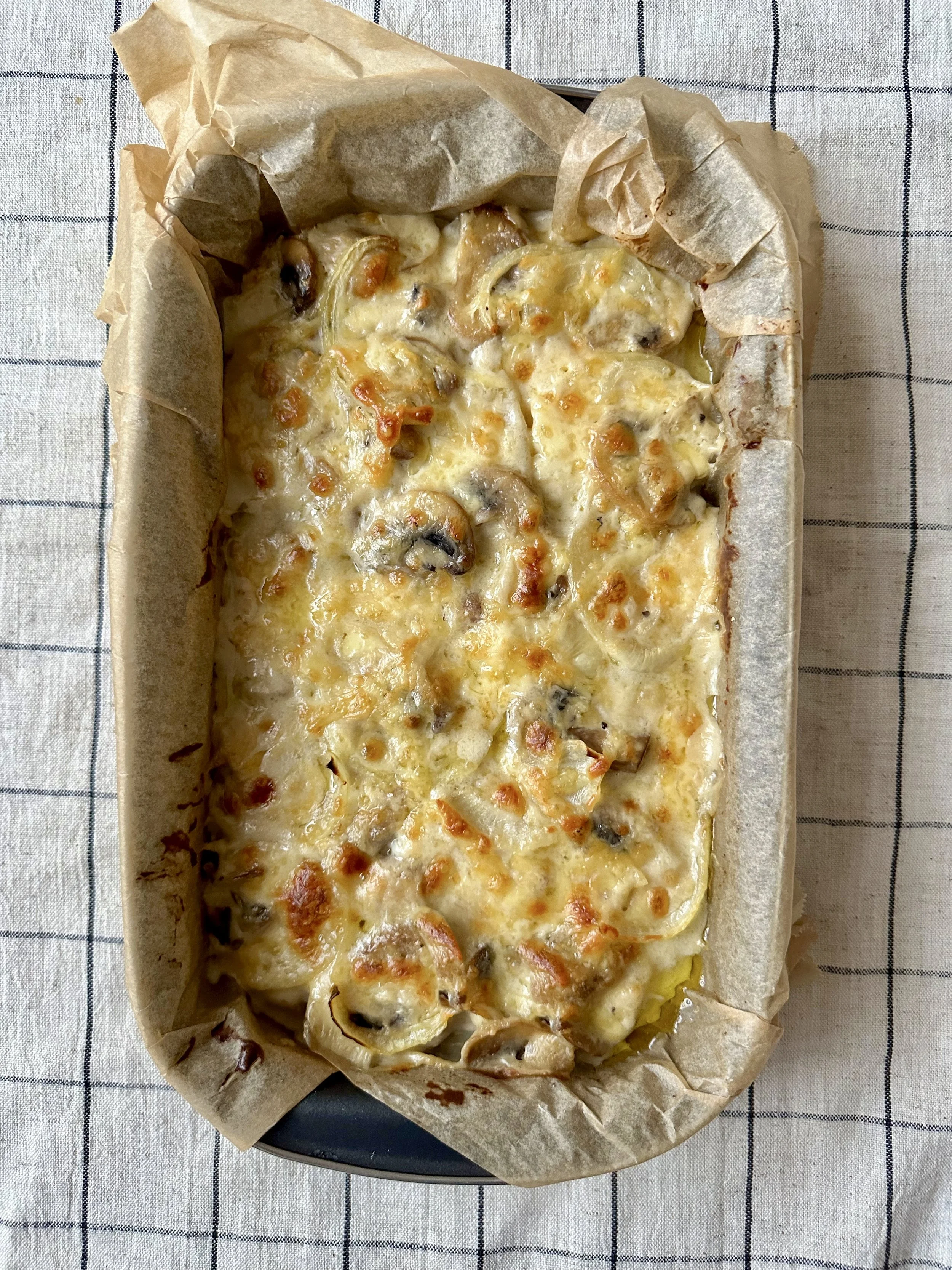 Bulvių ir grybų apkepas