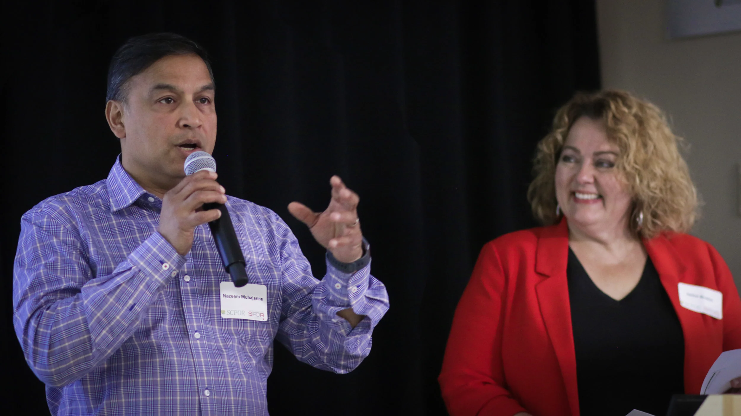 Dr. Nazeem Muhajarine and Janice Braden present on the SPOR Primary & Integrated Health Care Initiative