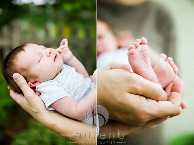 Minneapolis In Home Newborn Portraits Outdoor
