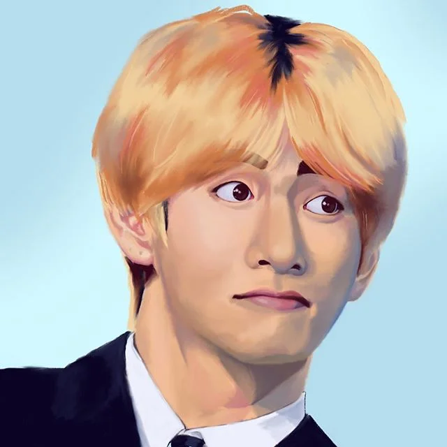 spent way too long on this one, it could still use some work but i&rsquo;m ready to let go 👋👋 #bts #btsfanart #kimtaehyung #portrait #procreate