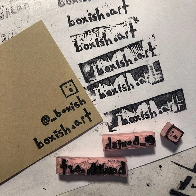 made some temporary business cards 👍⁣
⁣
#thereareprobablymoreimportantthingsishouldbedoing #🙃 #diy #stamps