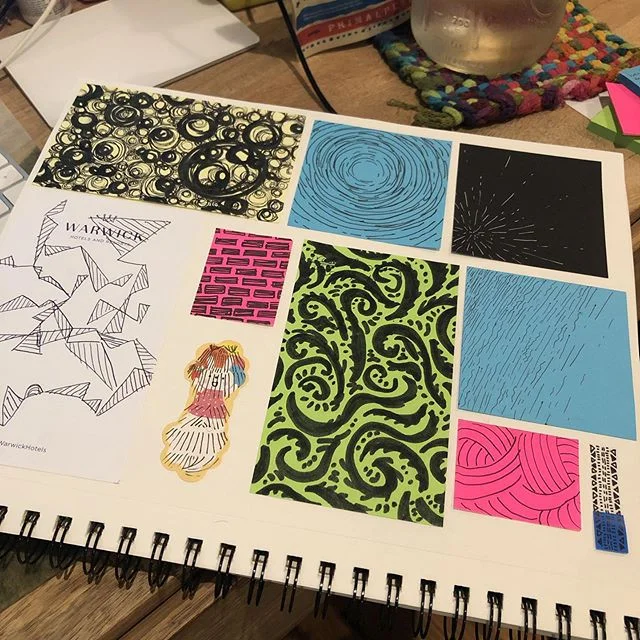i&rsquo;m doing the lowest stakes #inktober i could think of: post it note doodles for each prompt. here are the first 10 days, furthest i&rsquo;ve ever gotten into the month 😝