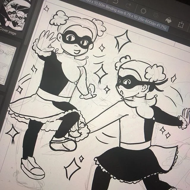 i raved on twitter but not here so: #birdsofprey was very very good please see it i finally started inking my comic cause i&rsquo;m so excited to draw harley 🖤&diams;️