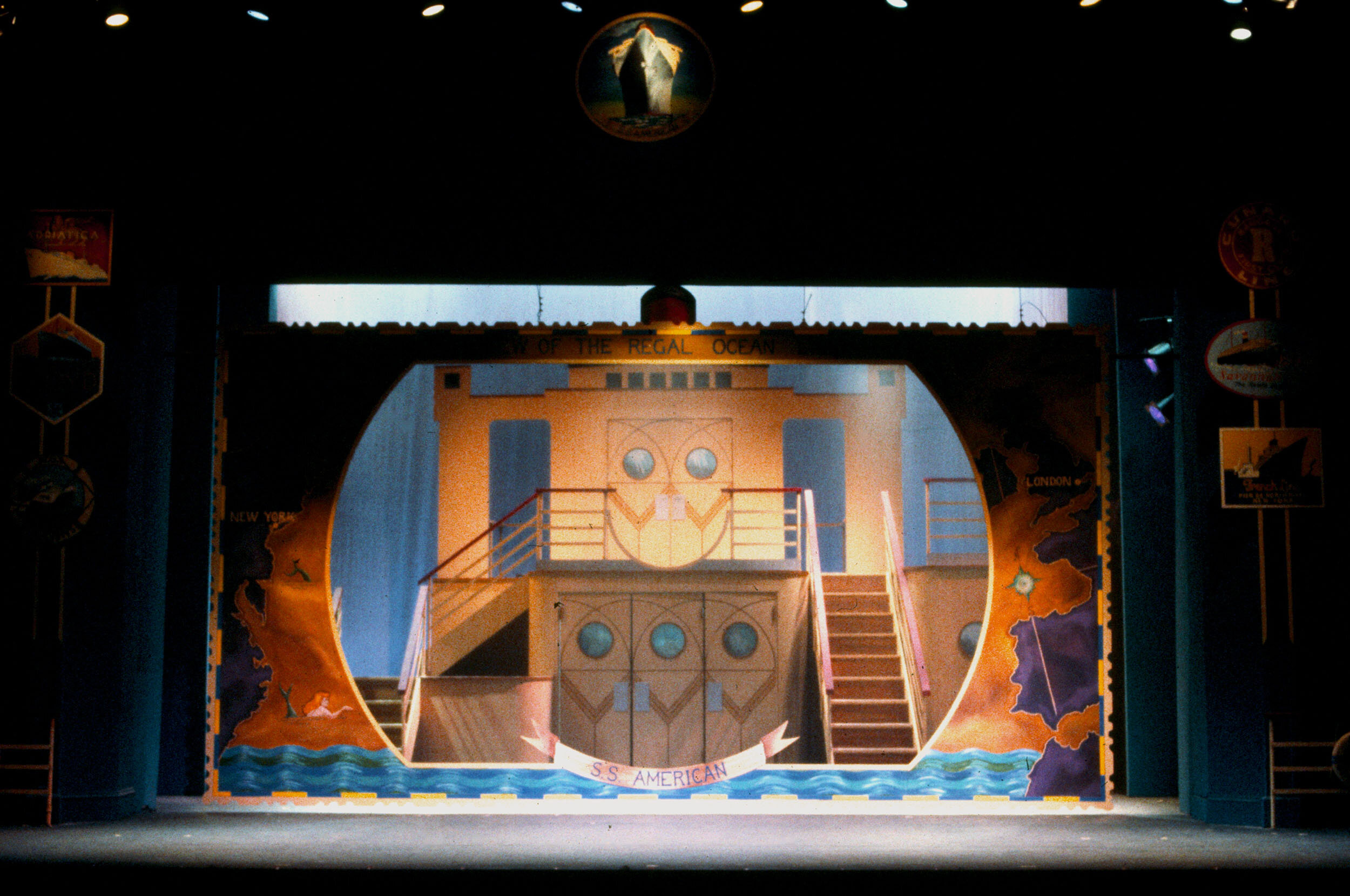 "Anything Goes" - postcard scrim in