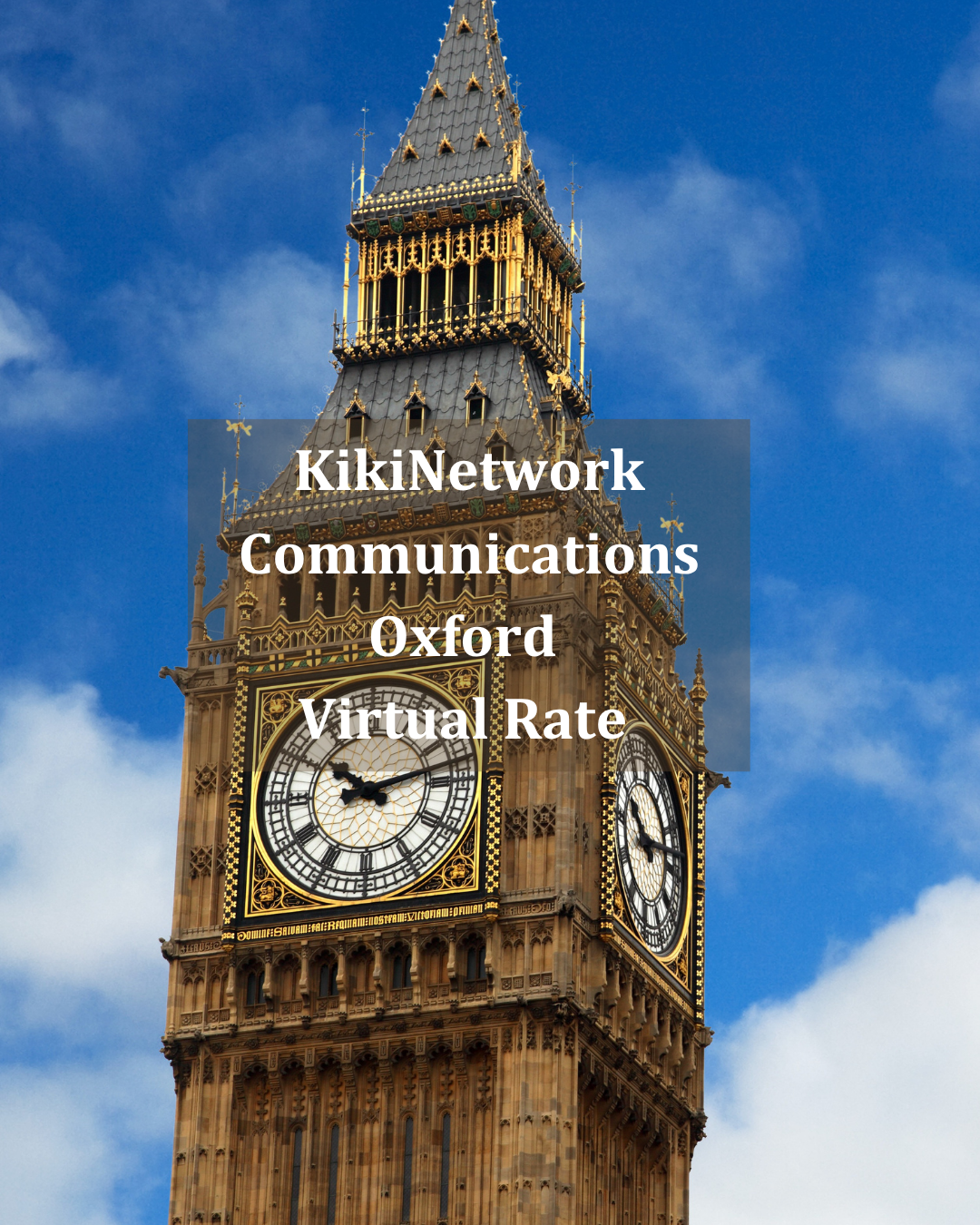 KikiNetwork Communications London 2026 Virtual Rate