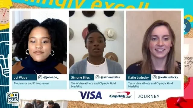 2020: Interviewed Olympians Simone Biles and Katie Ledecky