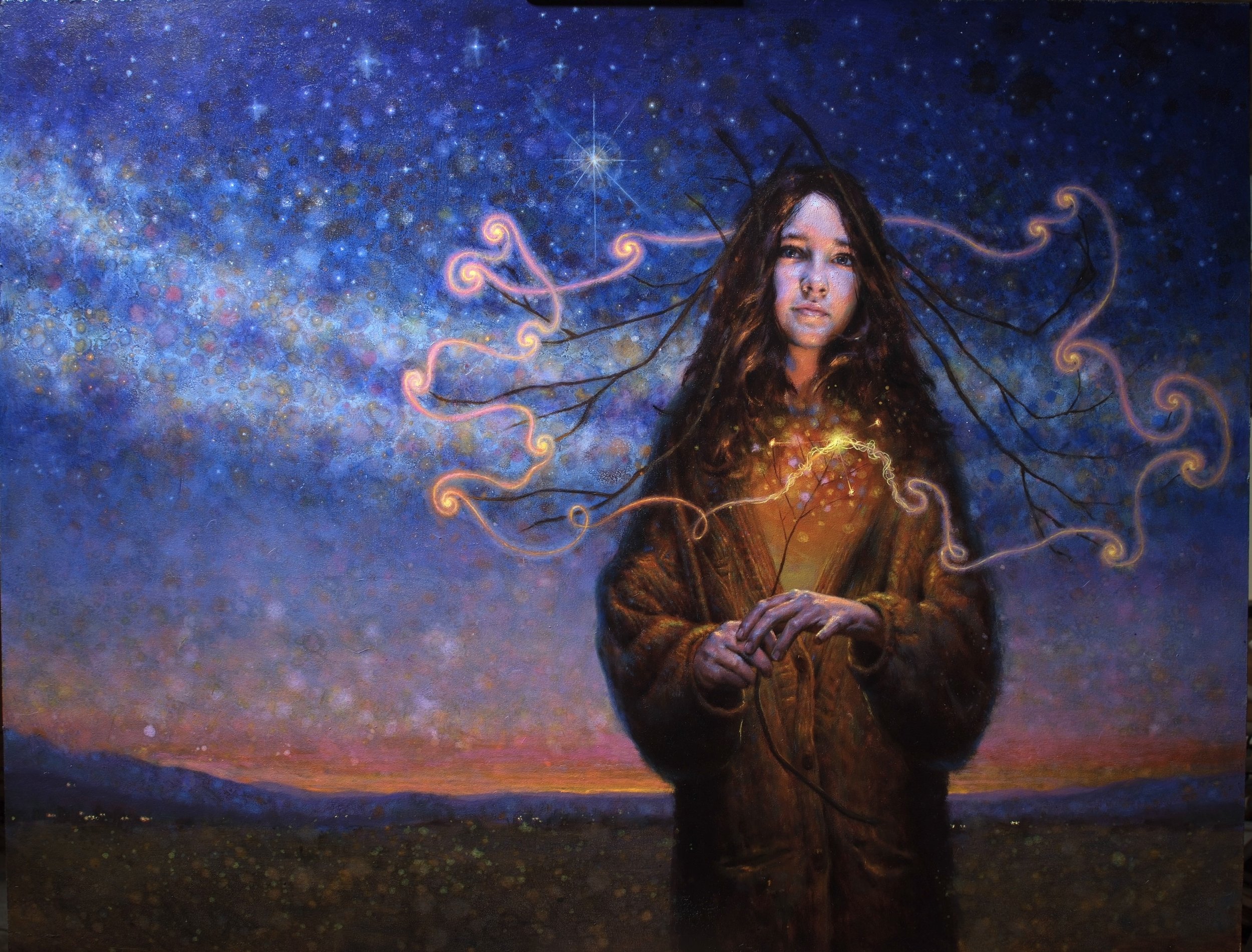North Star, 33”x24”, oil on board