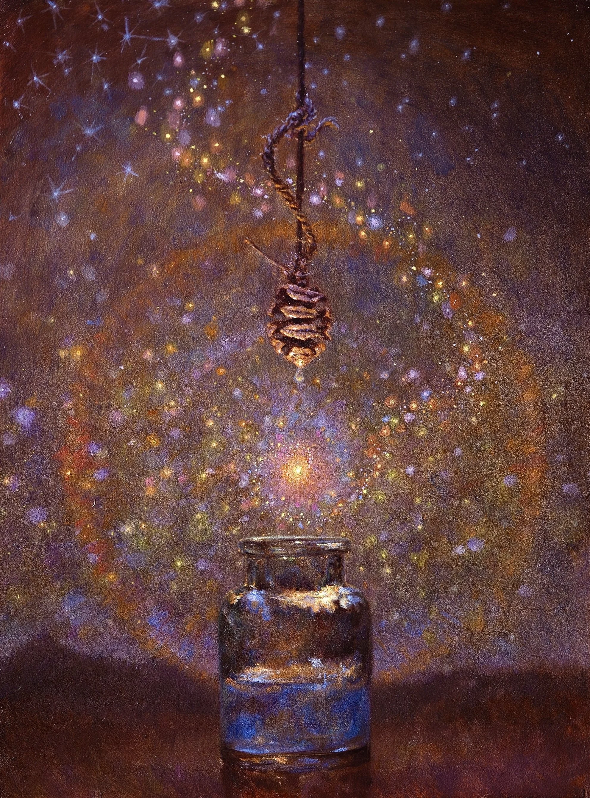 Of Jars and Lights 2, 9"x12"