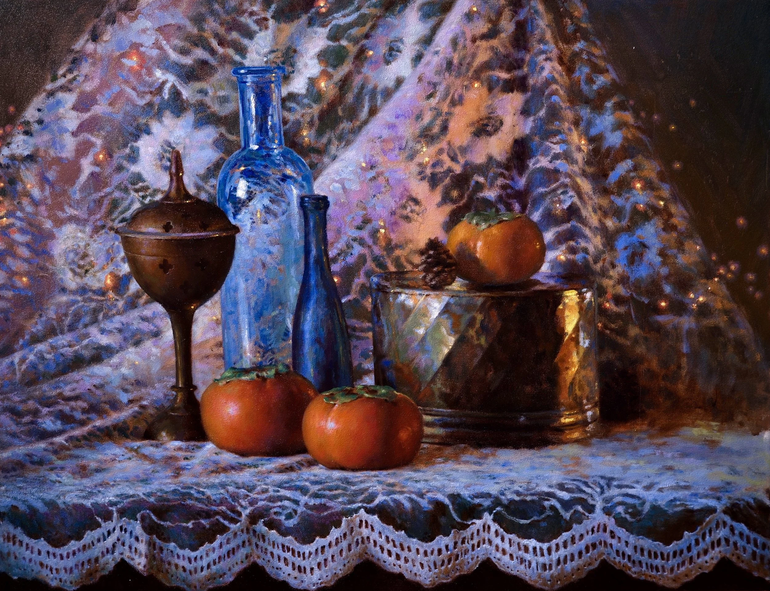 Persimmons, 14”x18”