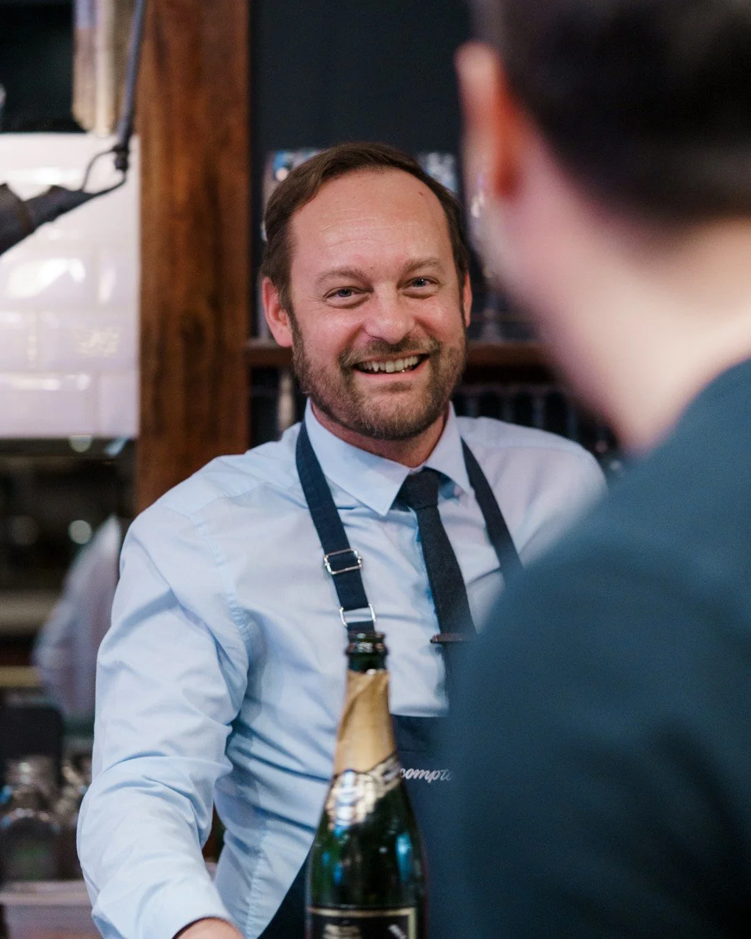 There's something about this time of year. The energy shifts, the restaurant fills with a different kind of warmth, and the rhythm feels right. ⁠
⁠
You can tell by his smile, Julien's ready for the lead up to the holiday season!⁠
⁠
#AuComptoir #Holid