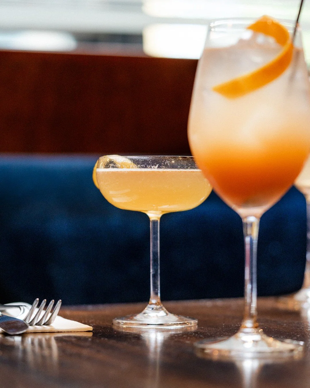 Paper Jet | Old Forester bourbon, Amaro Montenegro, pink grapefruit aperitivo, fresh lime and lemon, Orgeat⁠
⁠
Bourbon base with Amaro Montenegro for bitterness, pink grapefruit aperitivo for brightness, fresh citrus, and orgeat for almond sweetness.