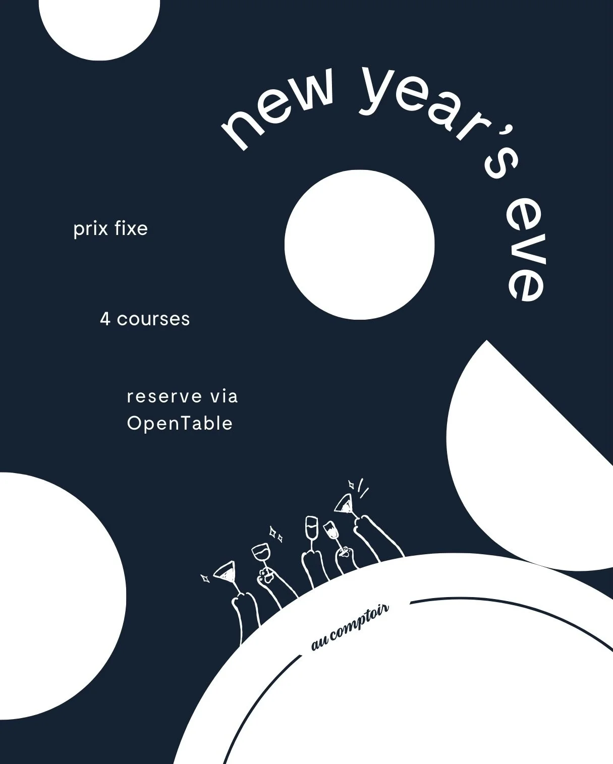 In France, New Year&rsquo;s Eve is called Le R&eacute;veillon de la Saint-Sylvestre. The word r&eacute;veillon means &ldquo;awakening&rdquo; because the dinner extends into the early hours of the morning. It&rsquo;s a long meal with friends, champagn