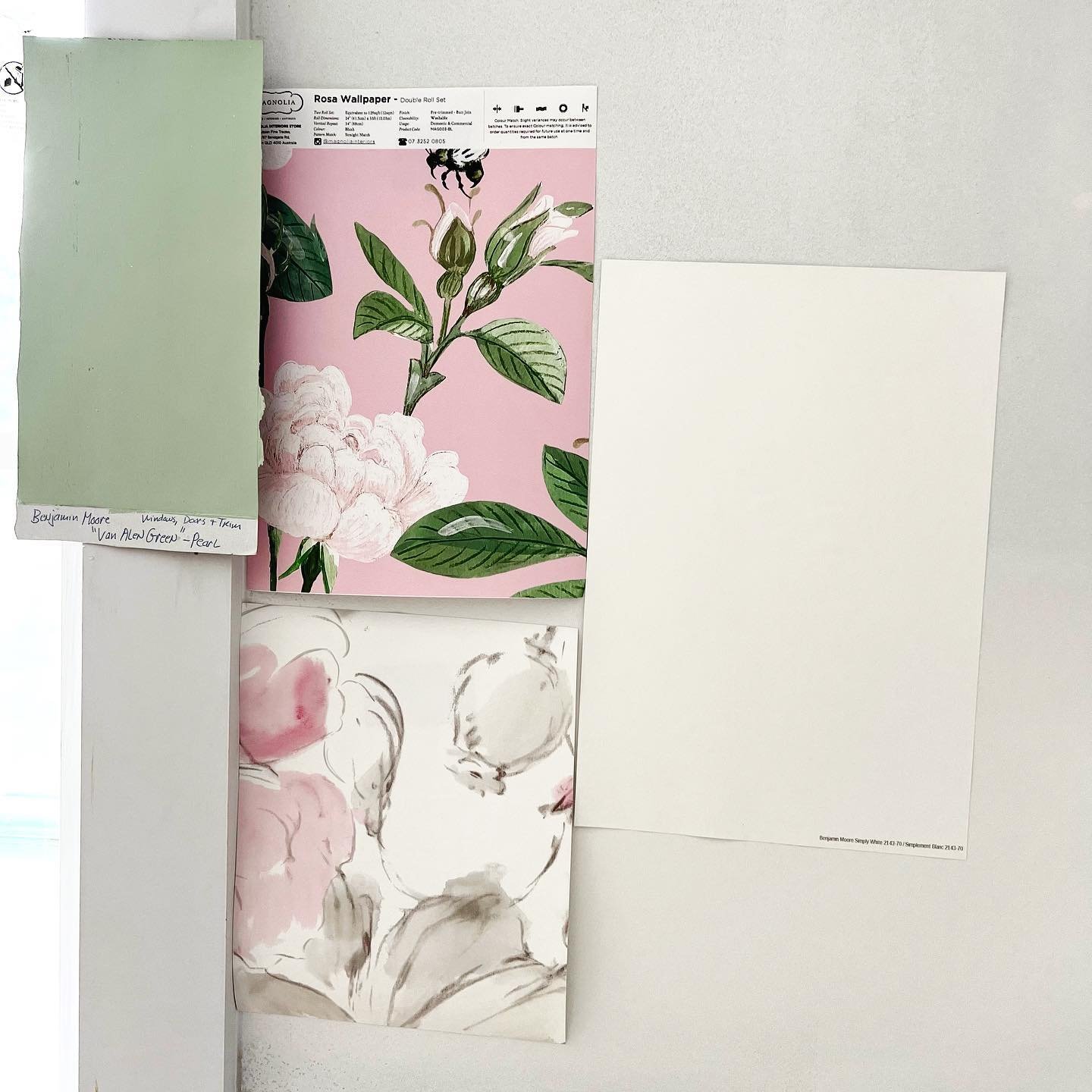 Picking out #wallpaper is ever so fun!
.
.
.
🌸
#spring #springflowers #magnolia #passionflower #dahlia #rose #lupine #pink #green #greens #pinks #yellow #flowergarden #blumen #fr&uuml;hling #mural #floral #floralpattern #leaves #jungle #rainforest #