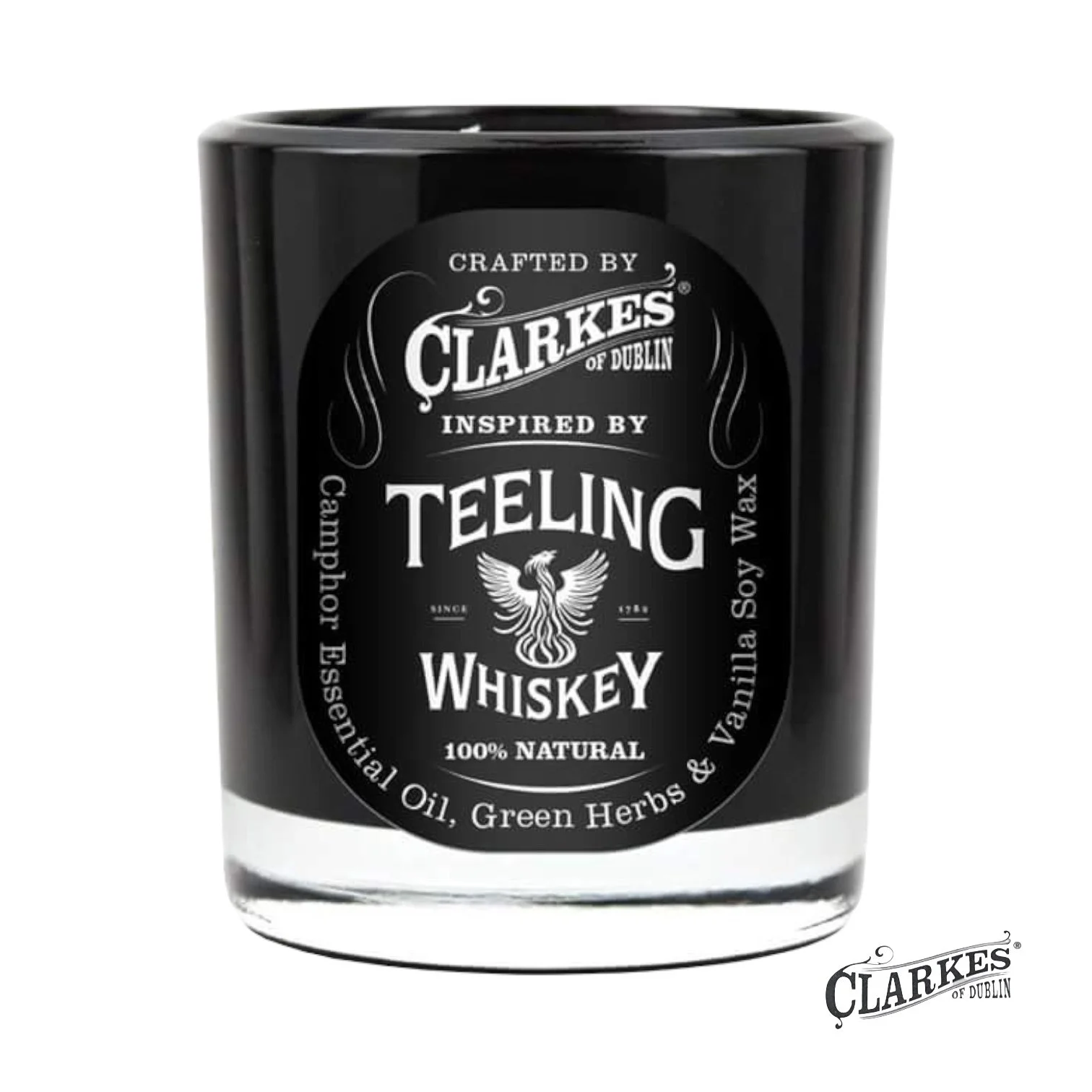 “Custom Clarke’s of Dublin candle for Teeling Whiskey Distillery.”