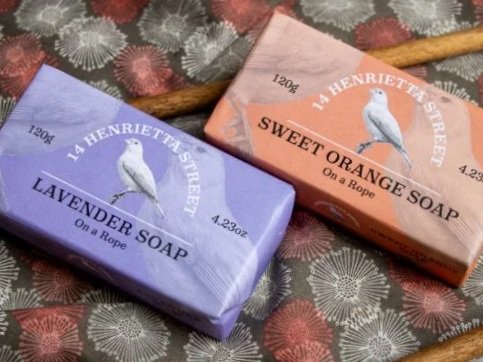 "Custom luxury soap commission for Henrietta Street by Clarke's of Dublin"