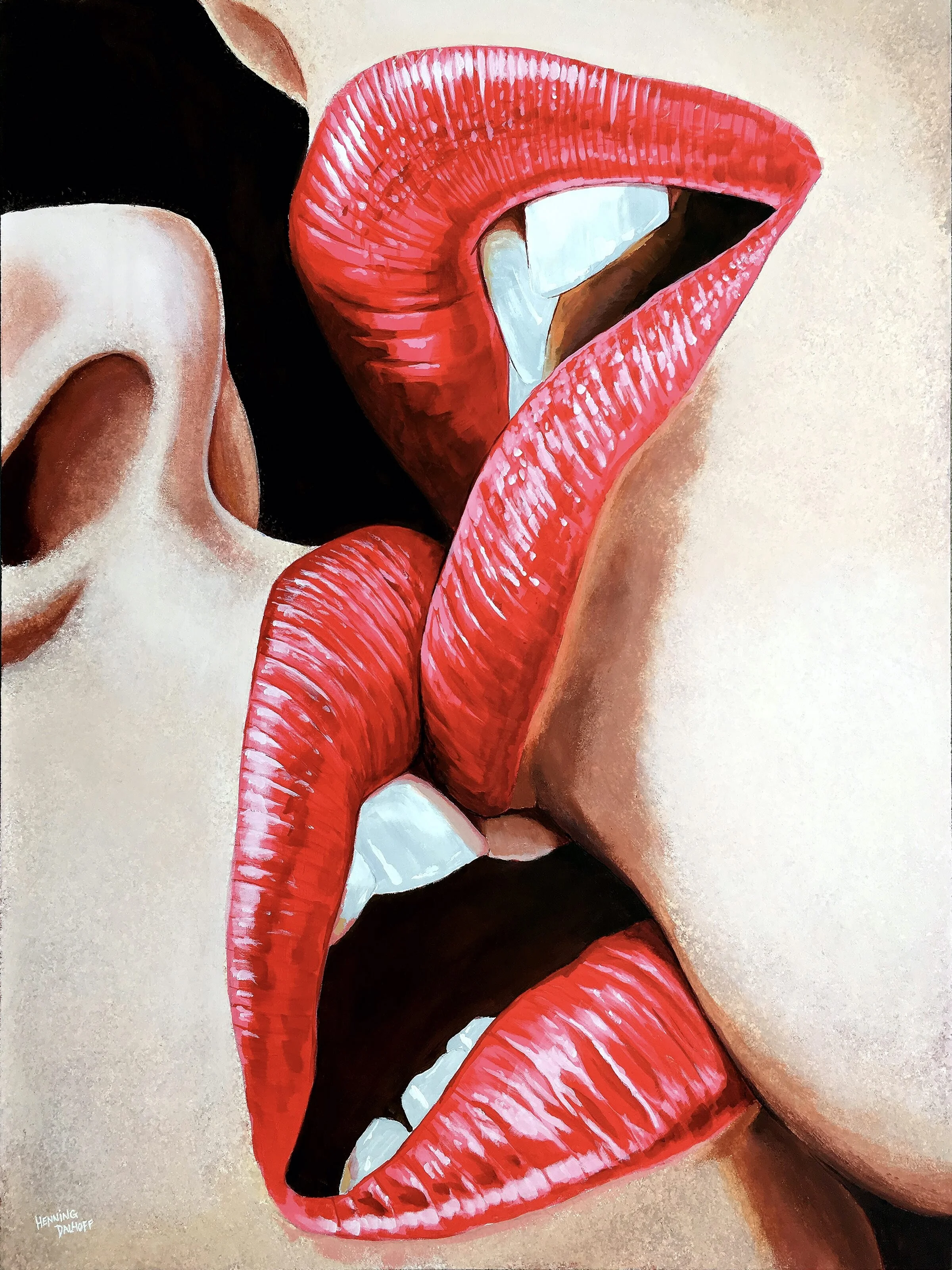 Hotlips Akryl - h100 x b80 cm 6.500 kr