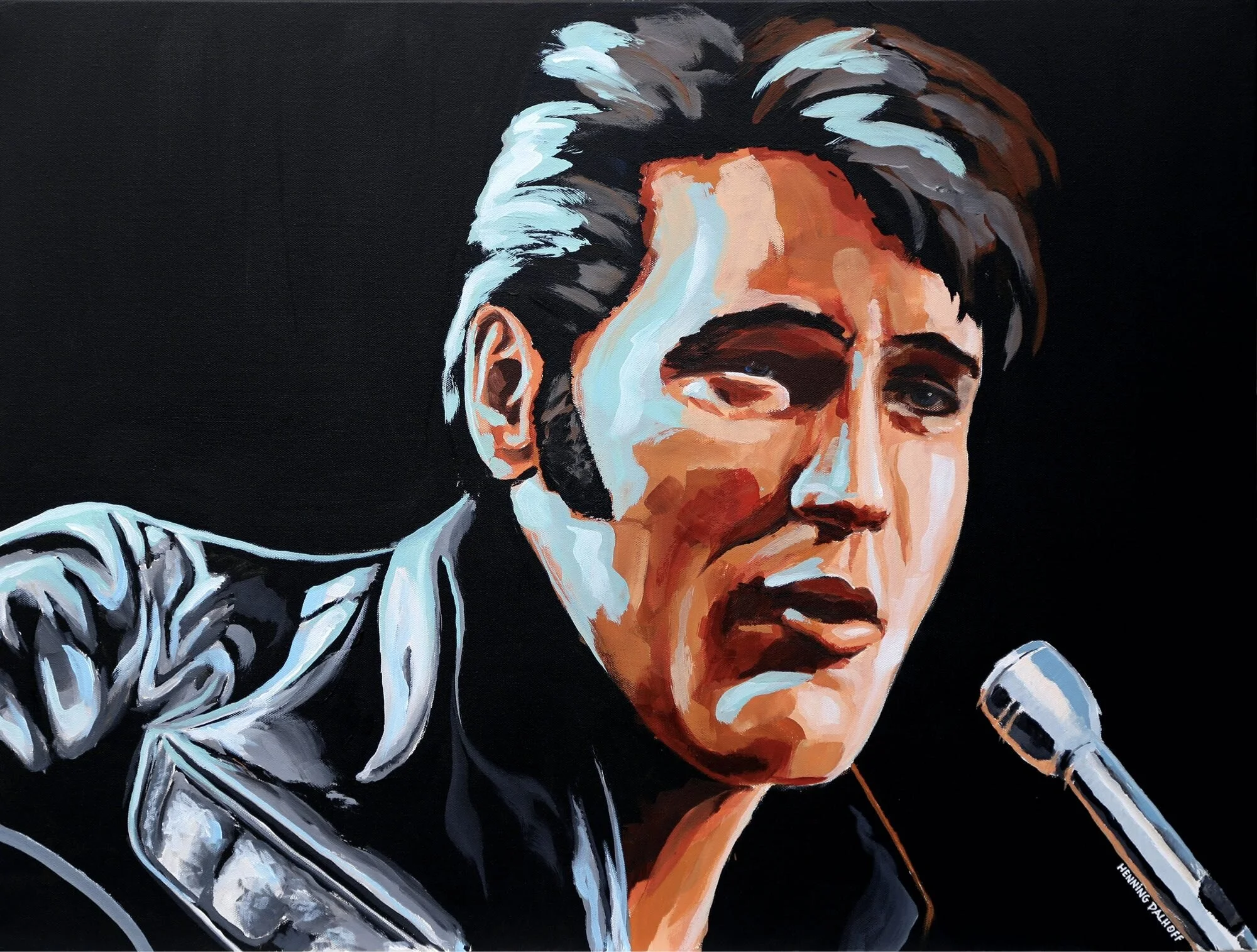 Elvis comeback Akryl - h60 x b80 cm 4.000 kr