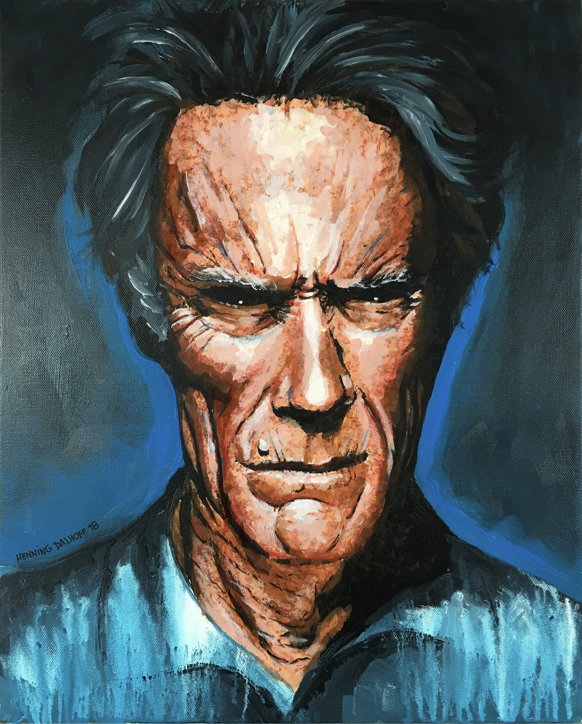 Go ahead, make my day Akryl - h40 x b50 cm Solgt