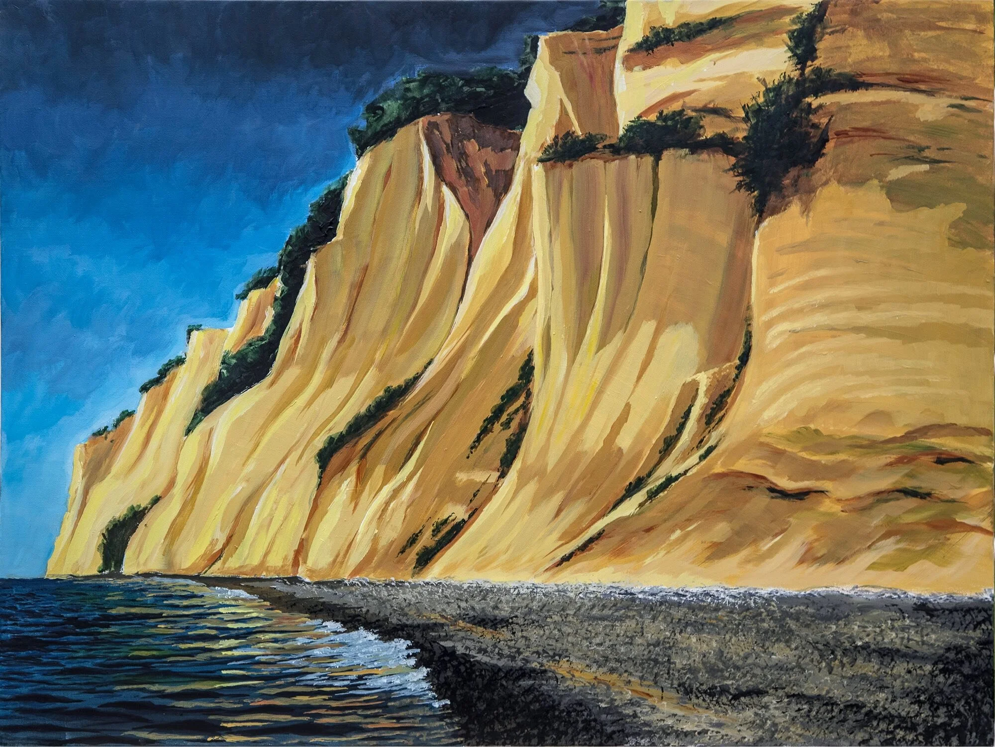 Møn Akryl - h60 x b80 cm 4.000 kr