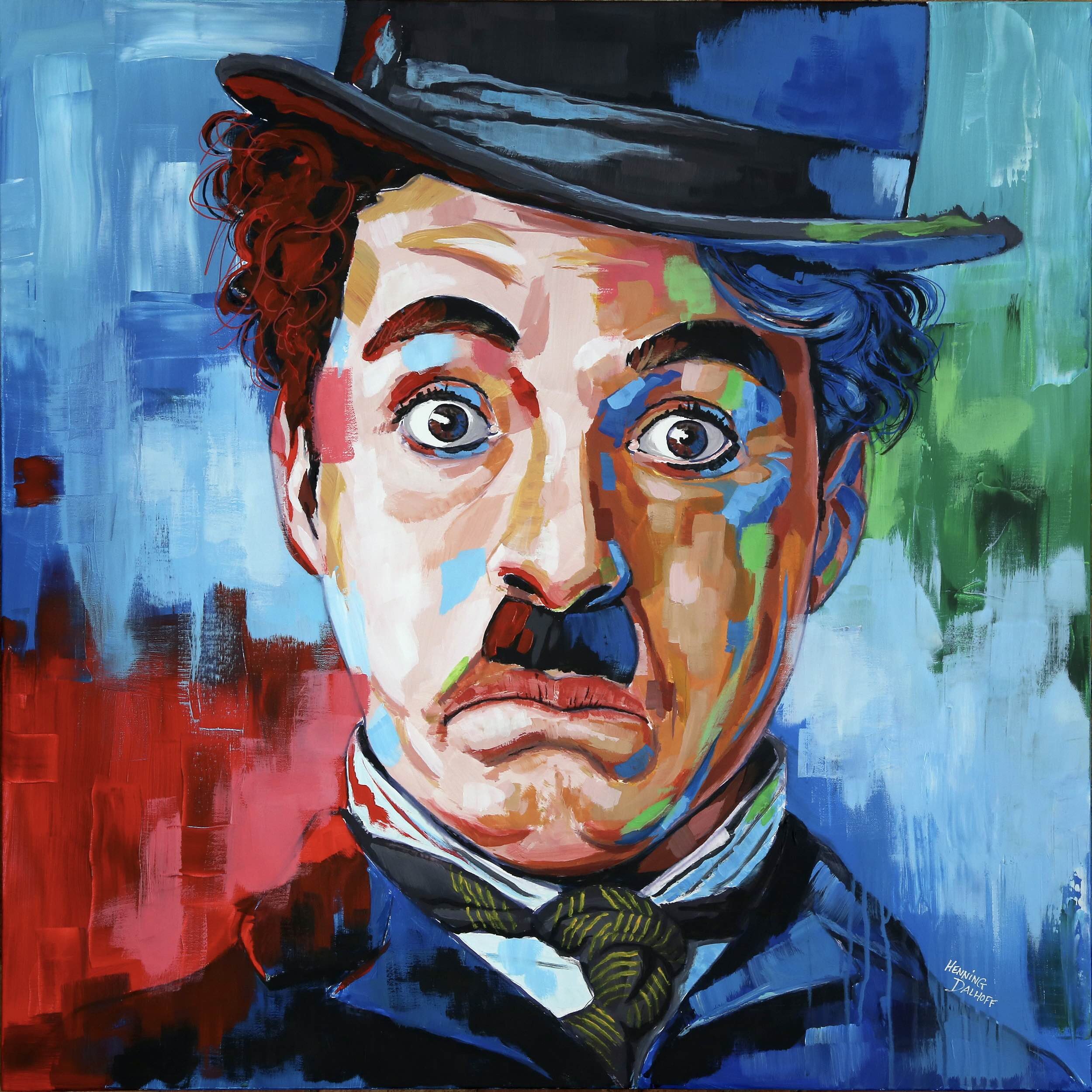 Charlie1 Akryl - 80b x 80h cm 7000 kr.