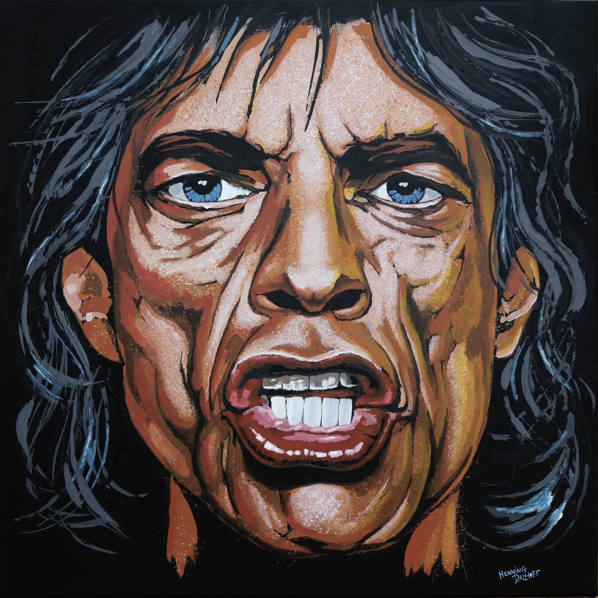 Move like Jagger Akryl - h80 x b80 cm 5500 kr.