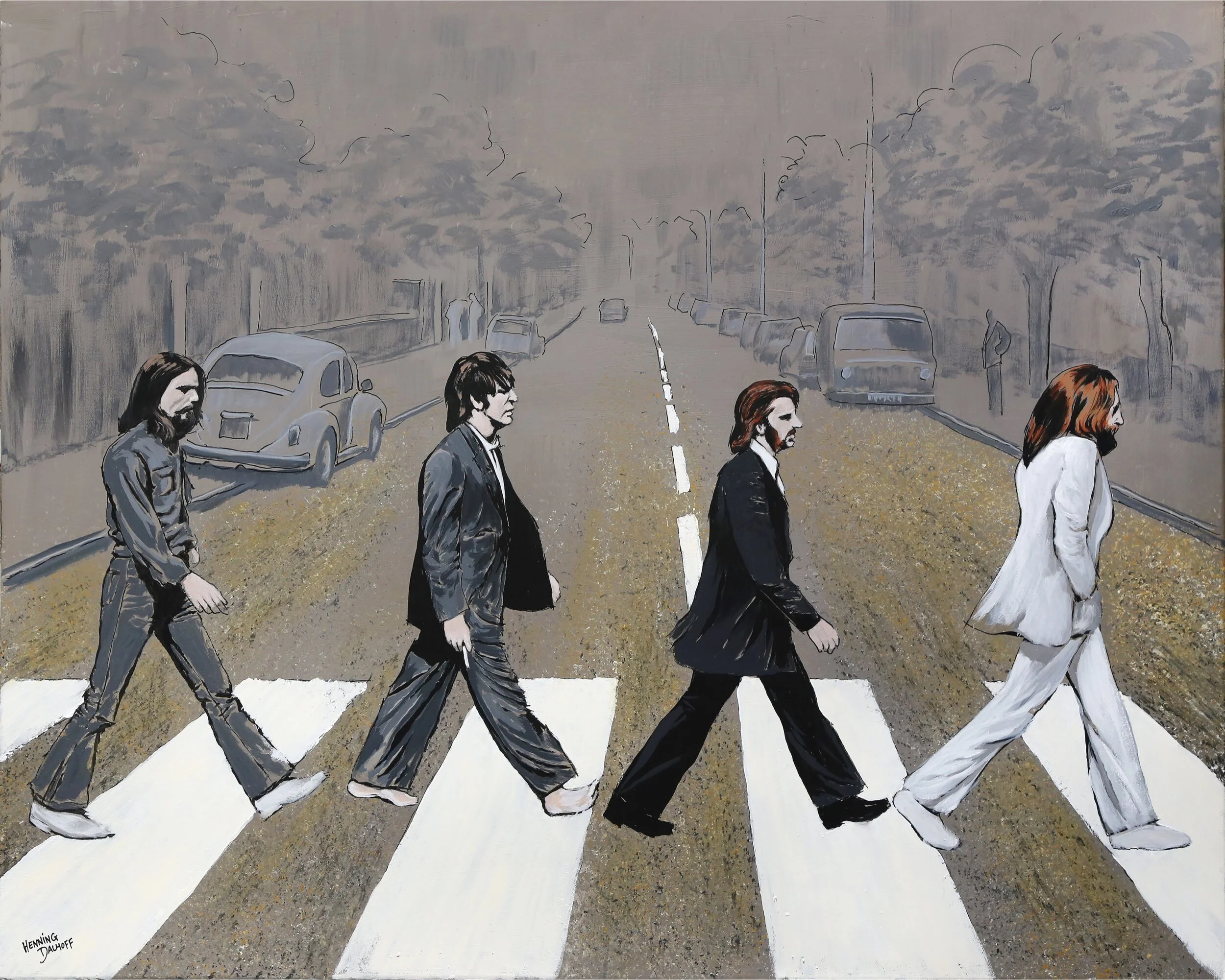 Abbey Road Akryl - h80 x b100 cm 6.500 kr.