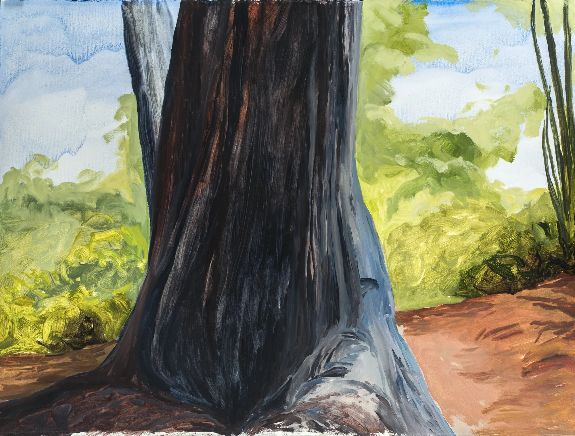   Peaceful Light , 2016, Oil on Paper, 22” x 30” 