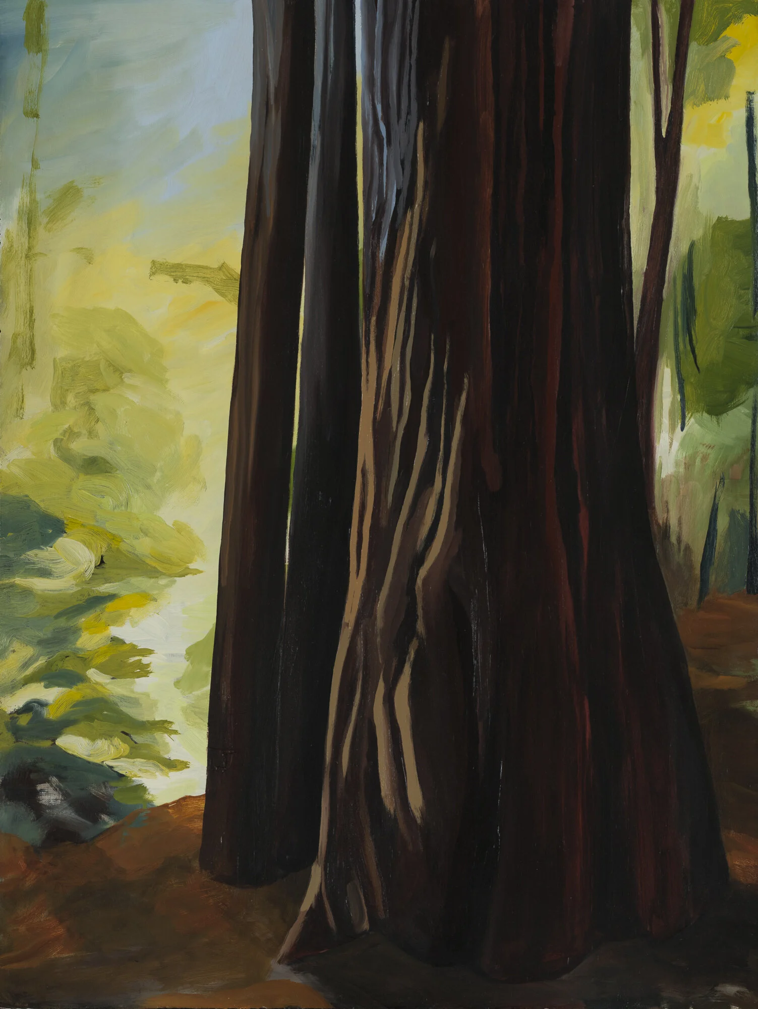   Standing Together,  2016, Oil on Paper, 30” x 22” 