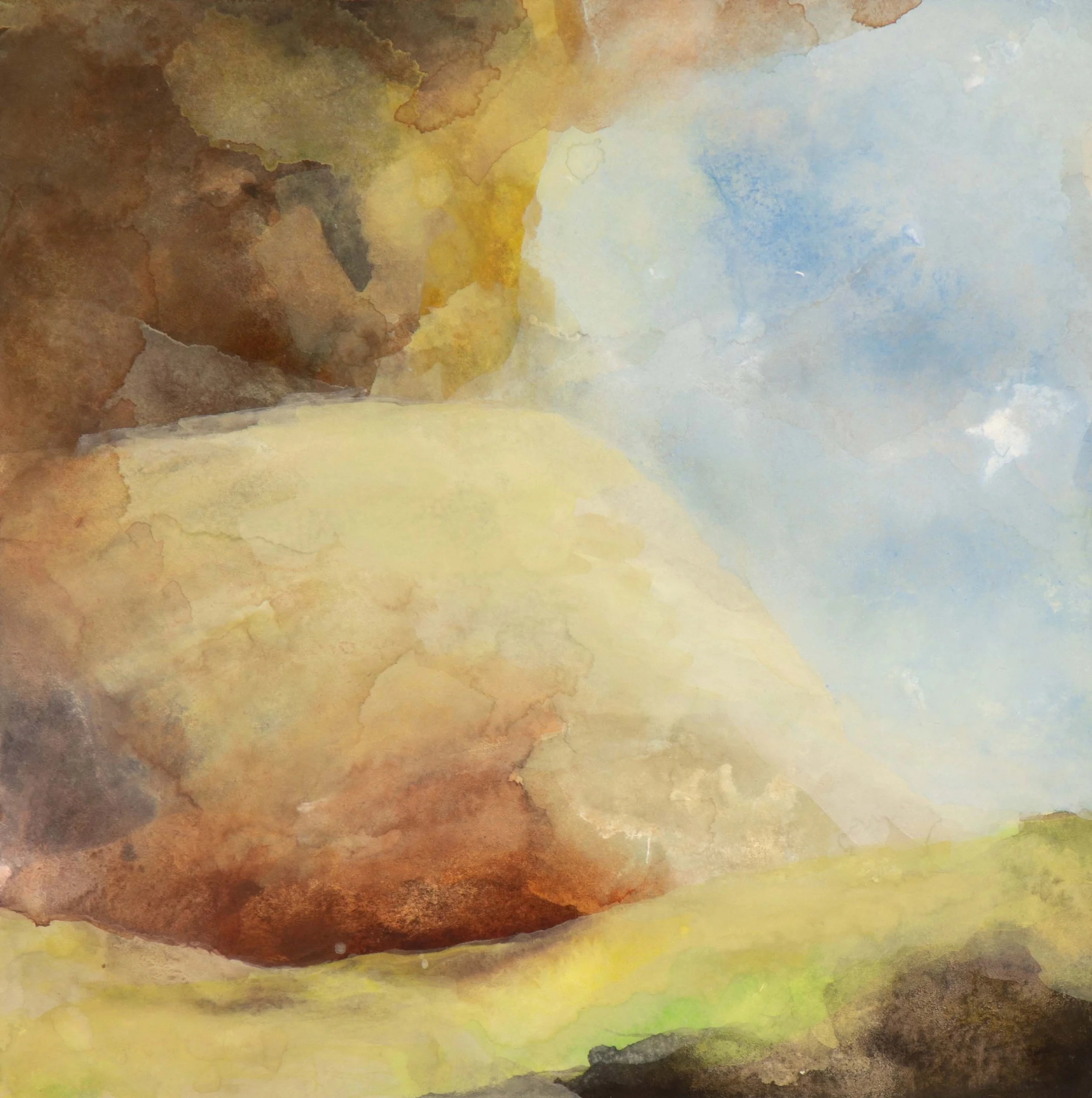   Love in the Earth Mound,  2025, Gouache, 7.5” x 7.5” 