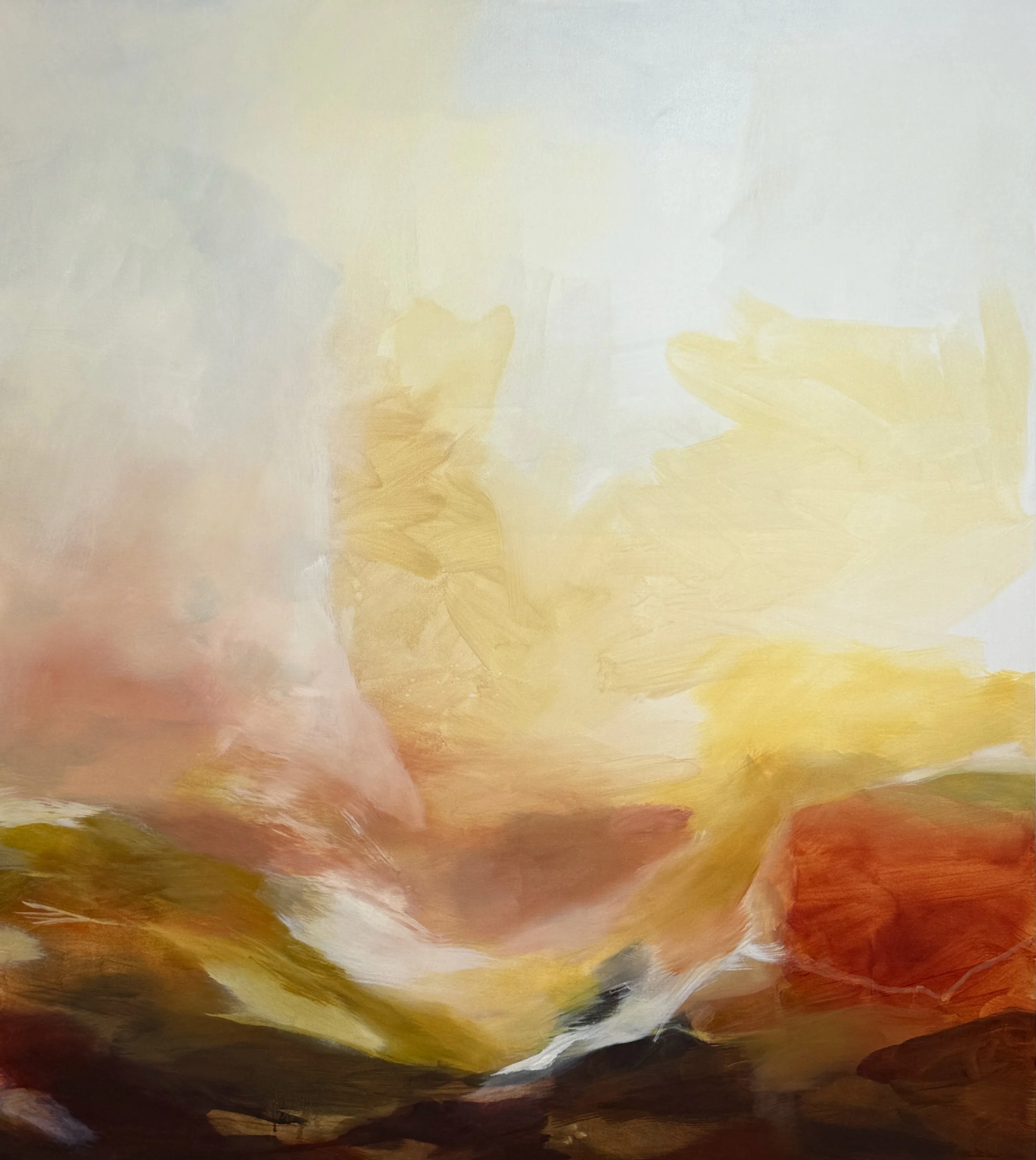   Movements of Light and Love,  2025, Oil on Canvas,   45” x 40”   