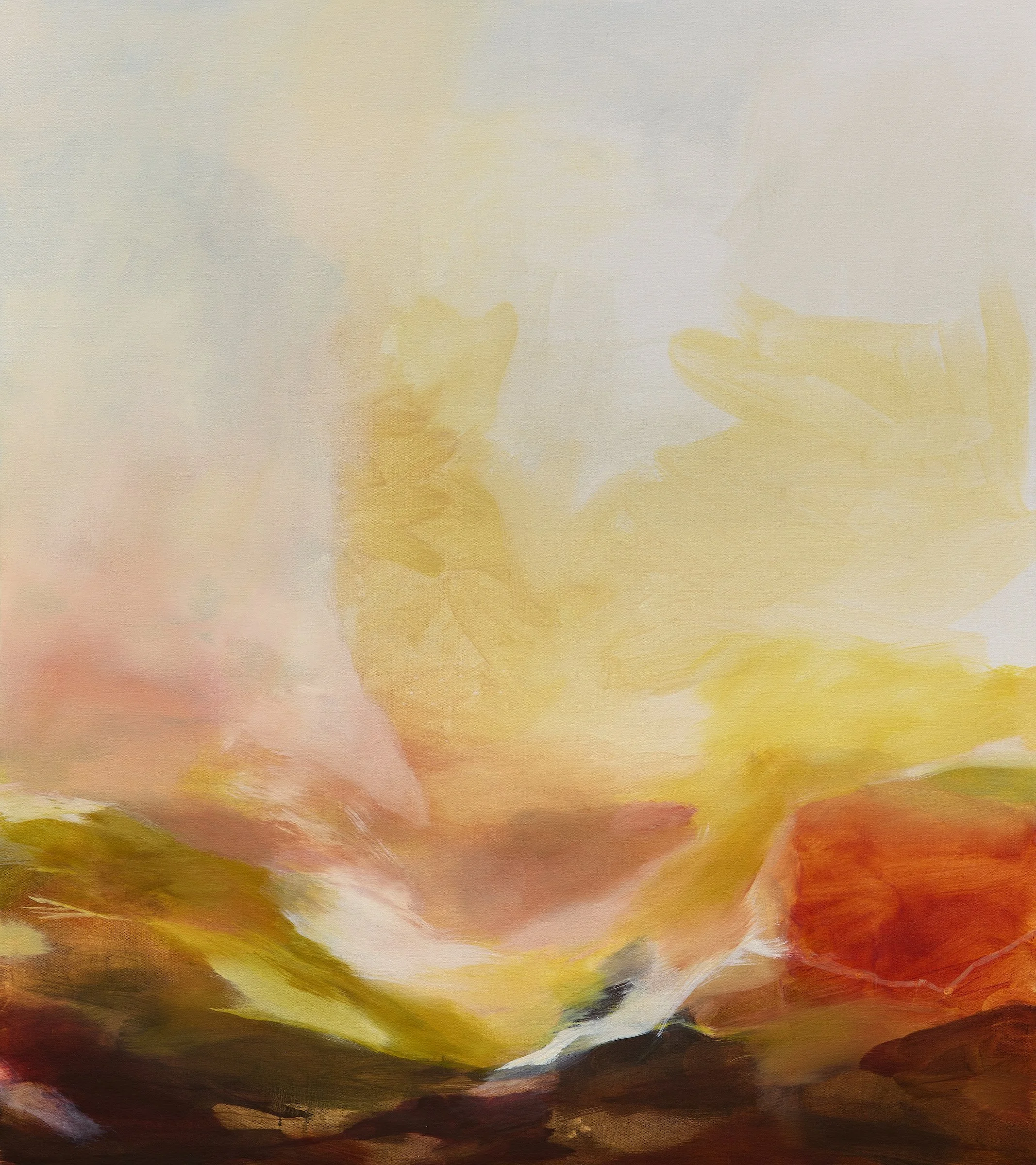   Movements of Light and Love,  2025, Oil on Canvas,   45” x 40”, 114cm x 101.5cm 