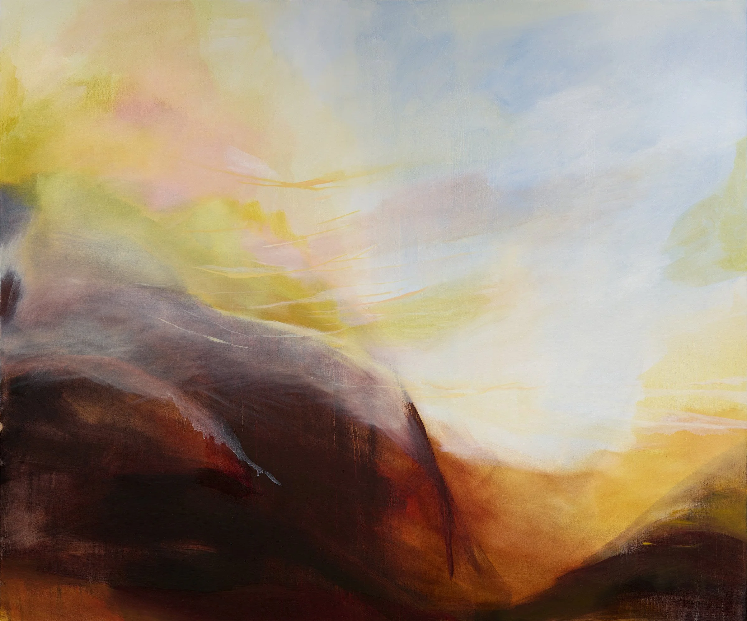   Earth Lifting Joy,  2026, Oil on Canvas, 60” x 72”, 152cm x 183cm 
