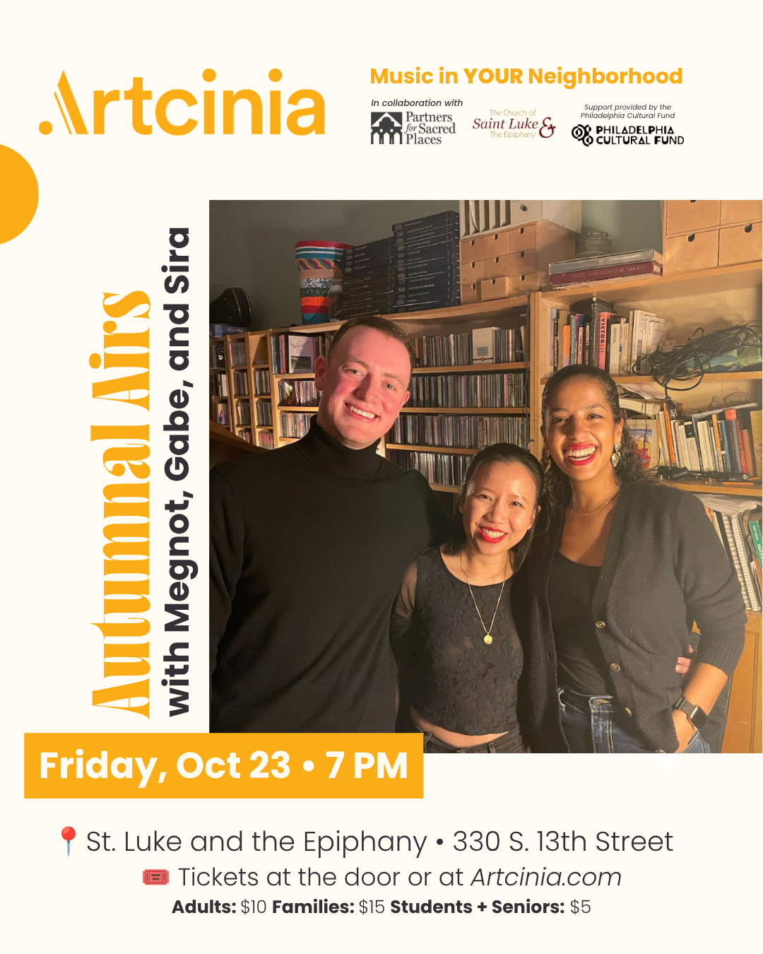 Artcinia - Autumnal Airs w/ Megnot, Gabe & Sira