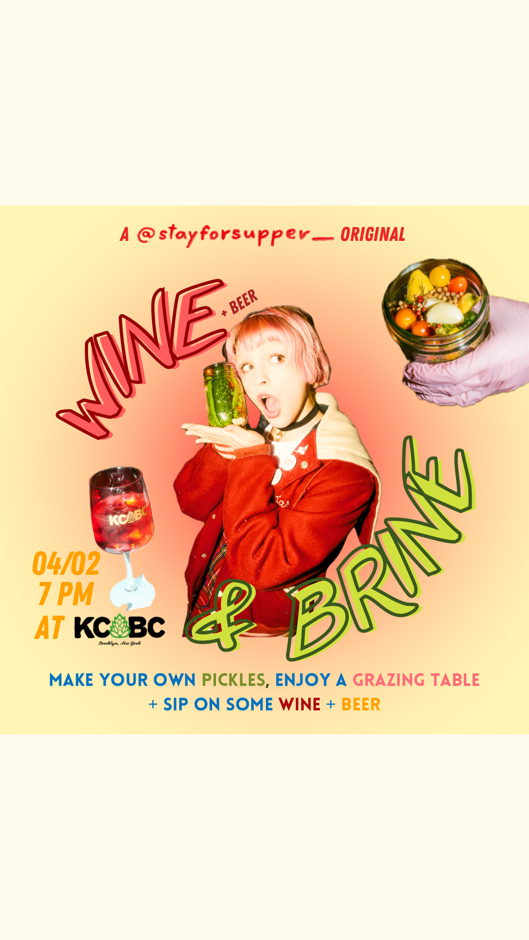 WINE & BRINE @ KCBC 04/02