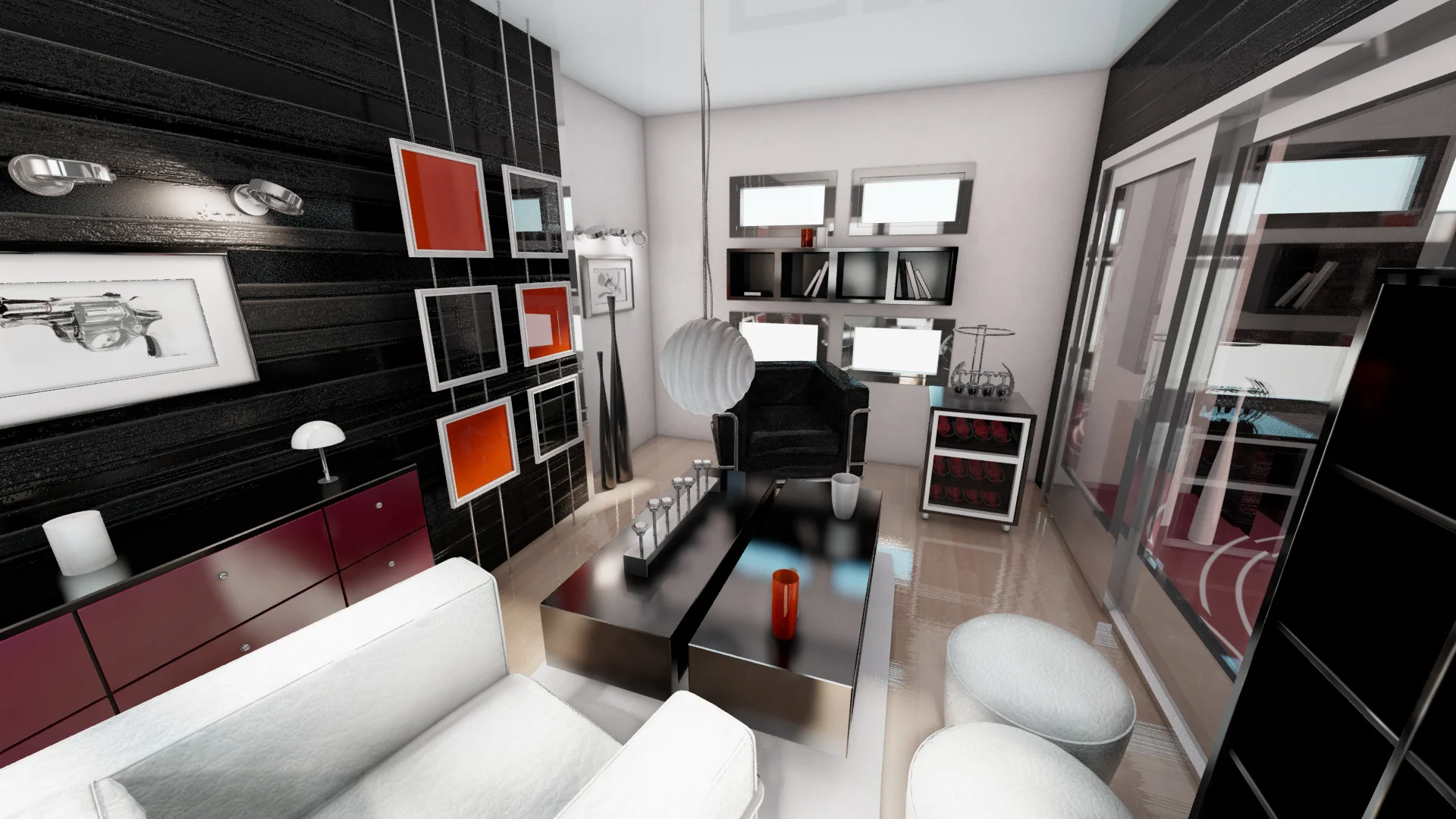 Final 3D Renders with textures and materials