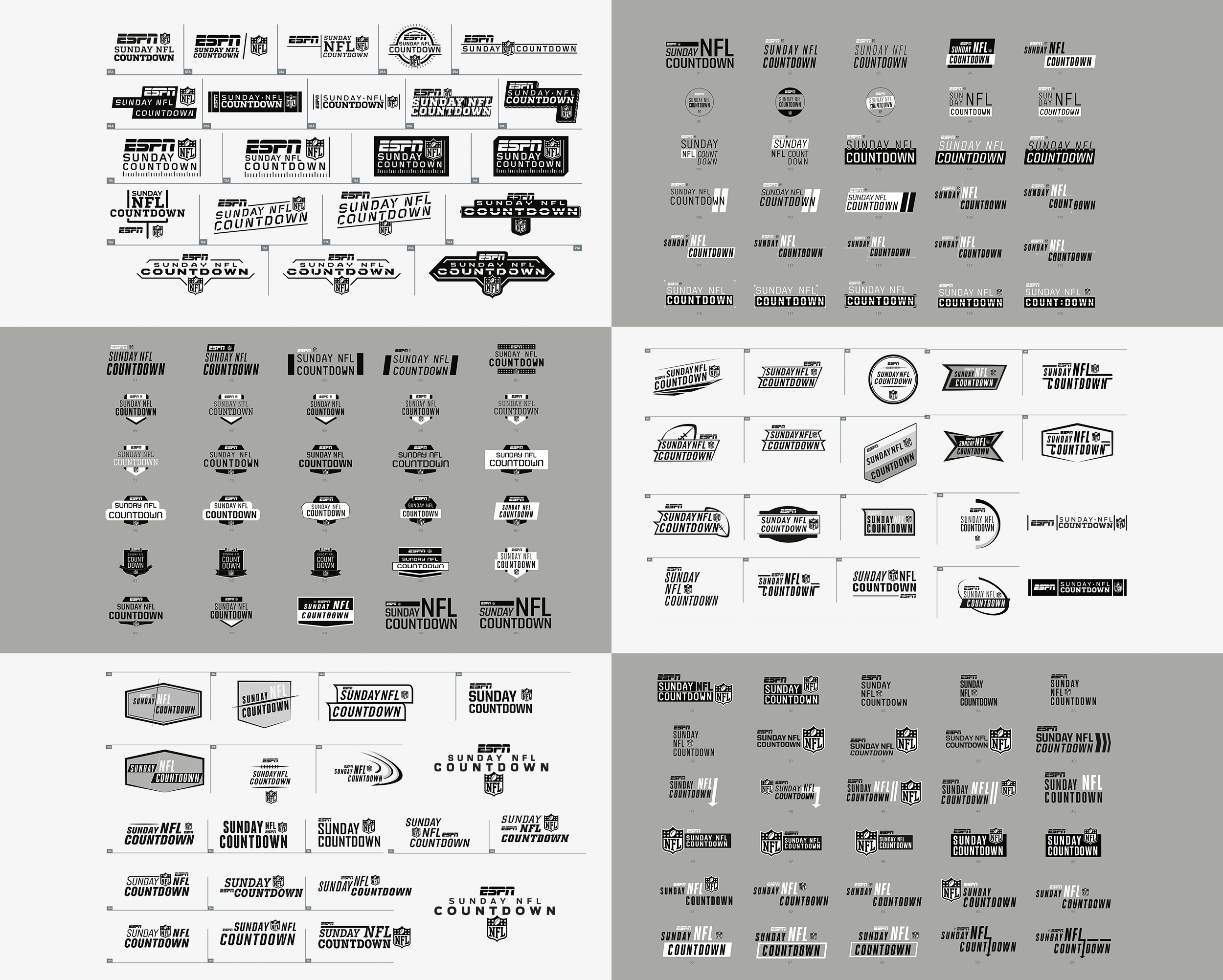 Typography Exploration &amp; Lockups name Treatments