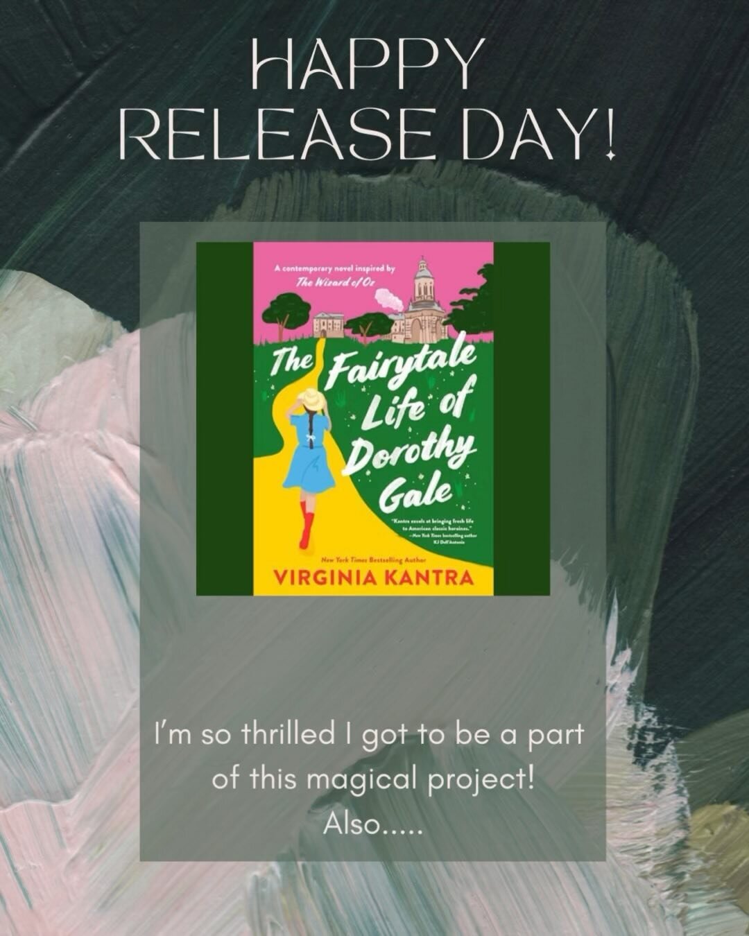 Happy release day @virginiakantra for #thefairytalelifeofdorothygale 

I love love loved getting to voice Dee and I so enjoyed working with the amazing Joan Sergay and getting to hear my co-narrators @ceeofcee (umm&hellip;I still can&rsquo;t believe 