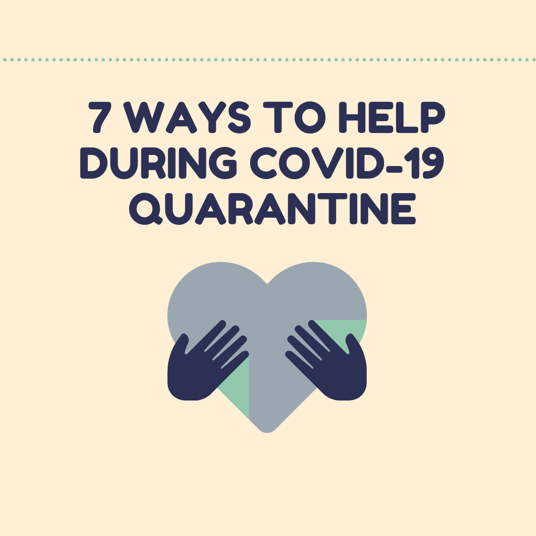 Instagram Post: Seven ways you can help during COVID-19